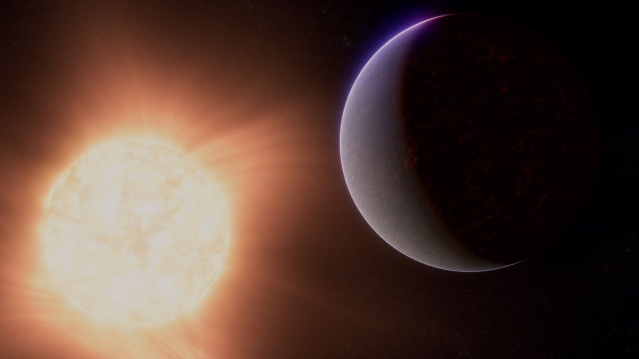 Artist's concept of exoplanet 55 Cancri e, also called Janssen, a so called super-Earth in this illustration released by NASA