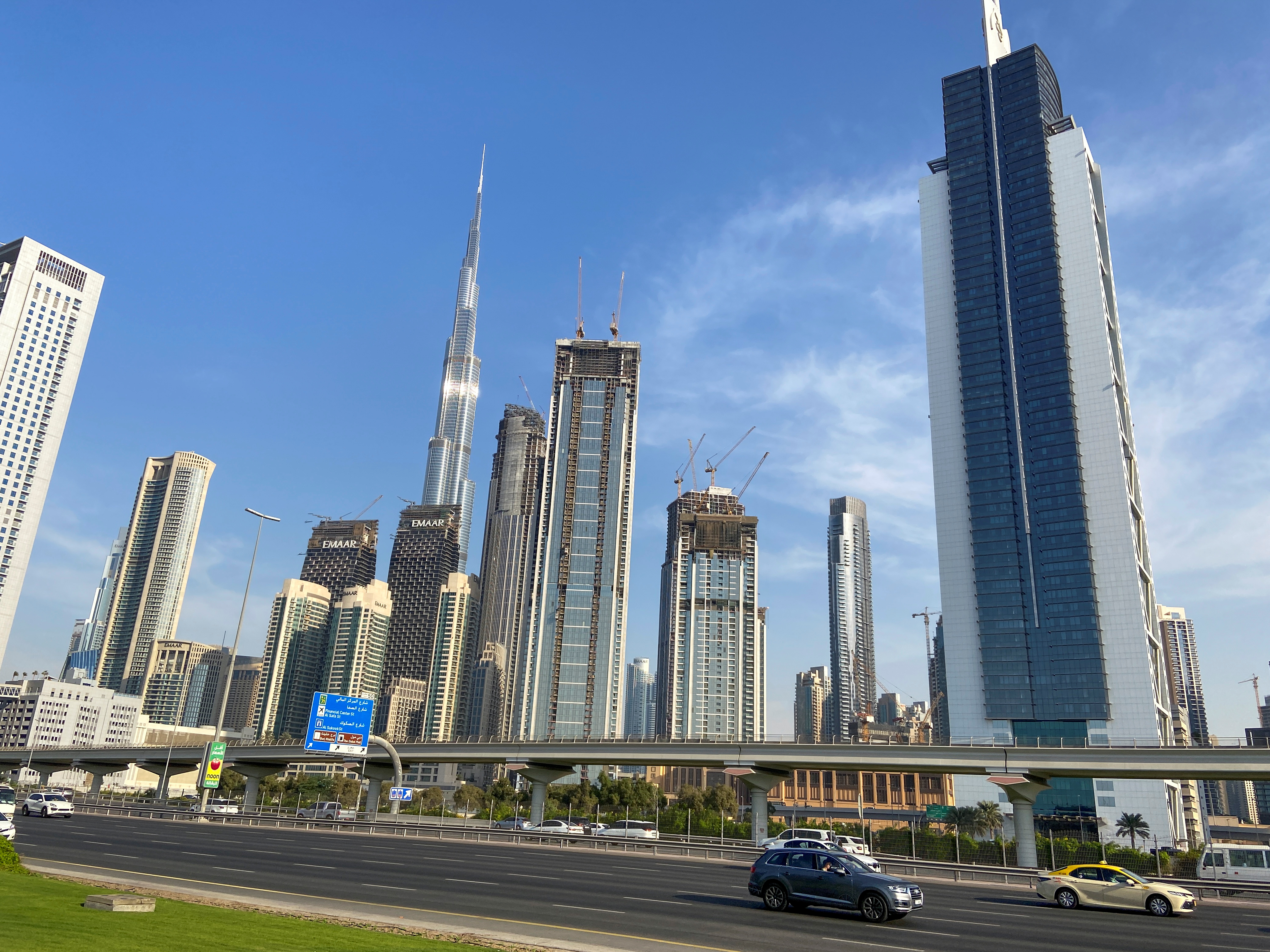 General view of the Burj Khalifa skyline in Dubai