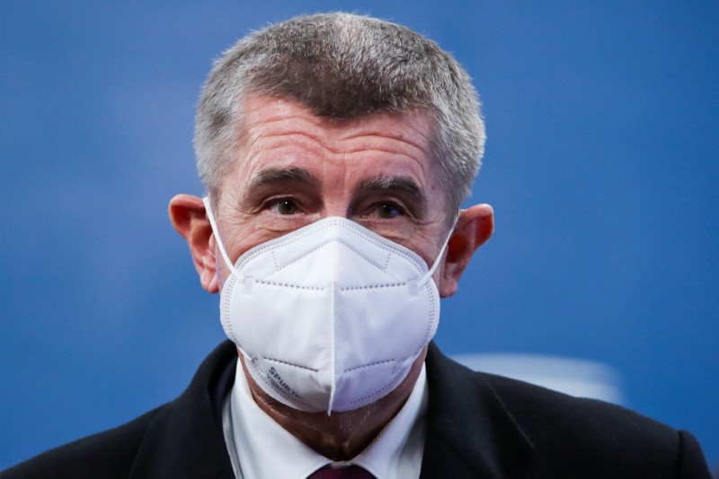 Czech Republic's Prime Minister Andrej Babis arrives to attend a face-to-face EU summit amid the coronavirus disease (COVID-19) lockdown in Brussels, Belgium December 10, 2020. REUTERS/Yves Herman/Pool