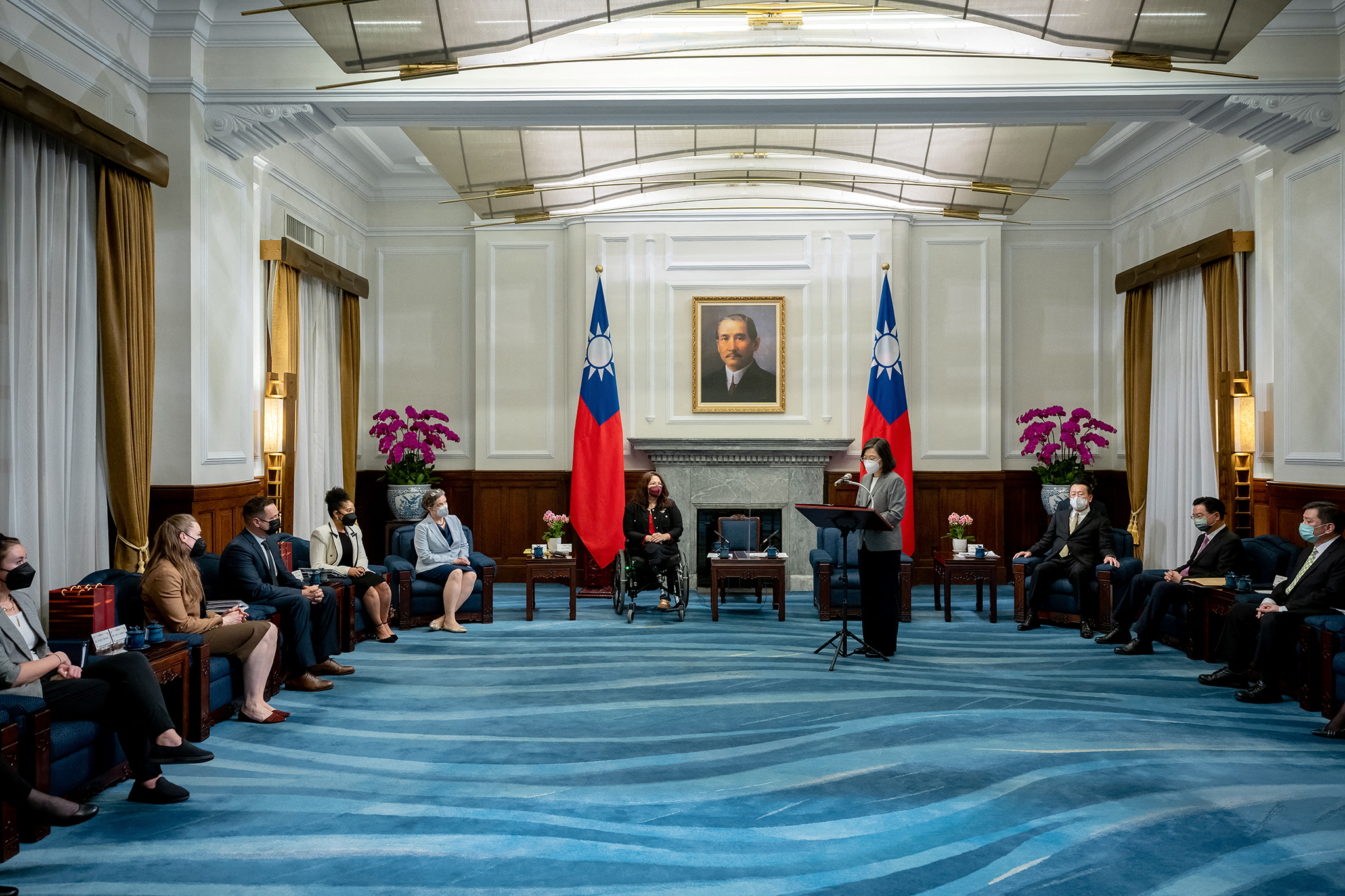 Taiwan's President Tsai meets U.S. Senator Duckworth in Taipei