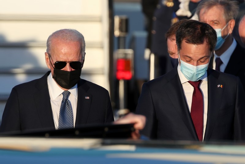U.S. President Biden arrives in Belgium ahead of NATO summit