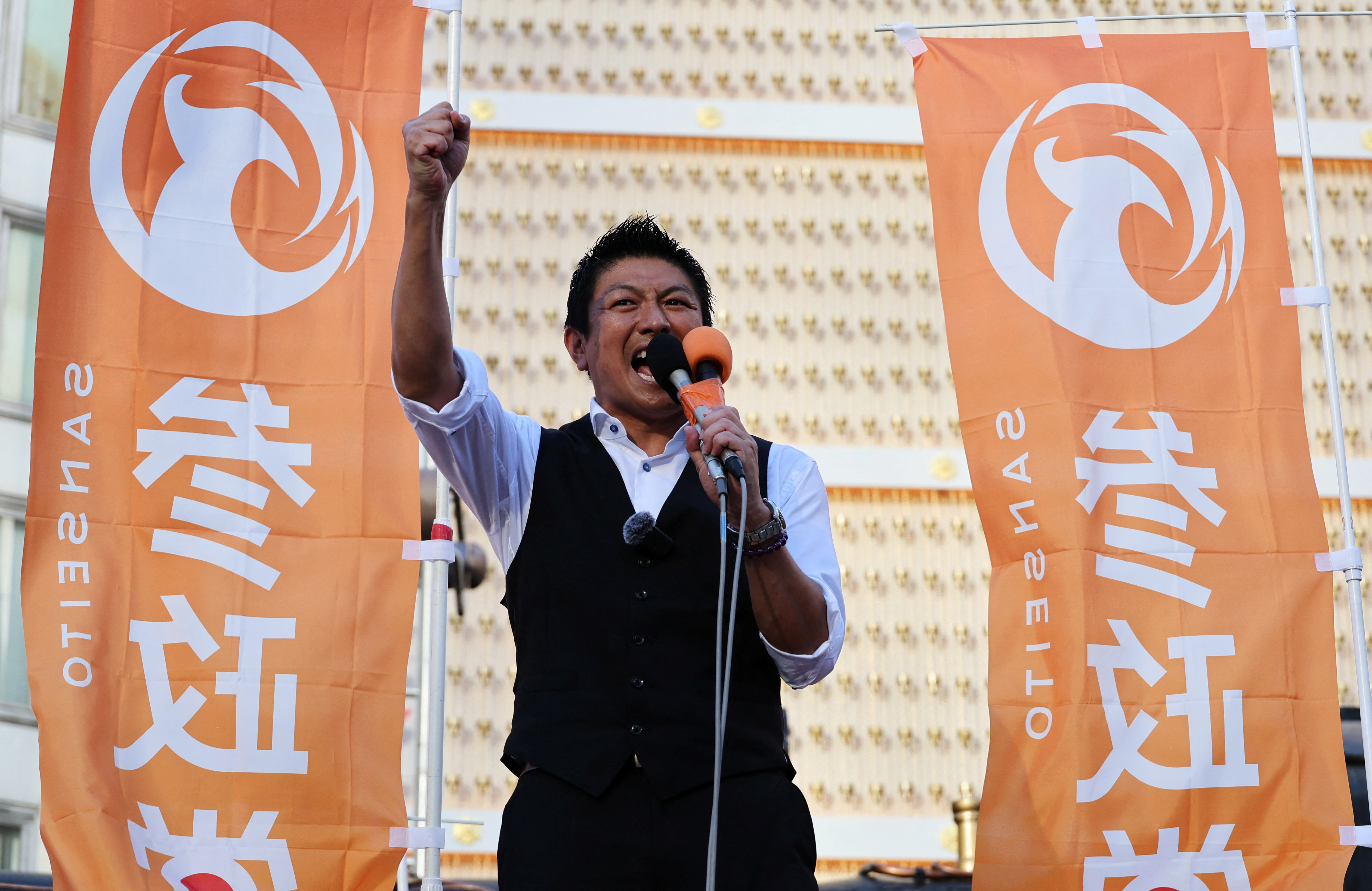 政五郎　　額 消費税「段階的廃止」明記へ、法人税上げで財源＝神谷参政党代表