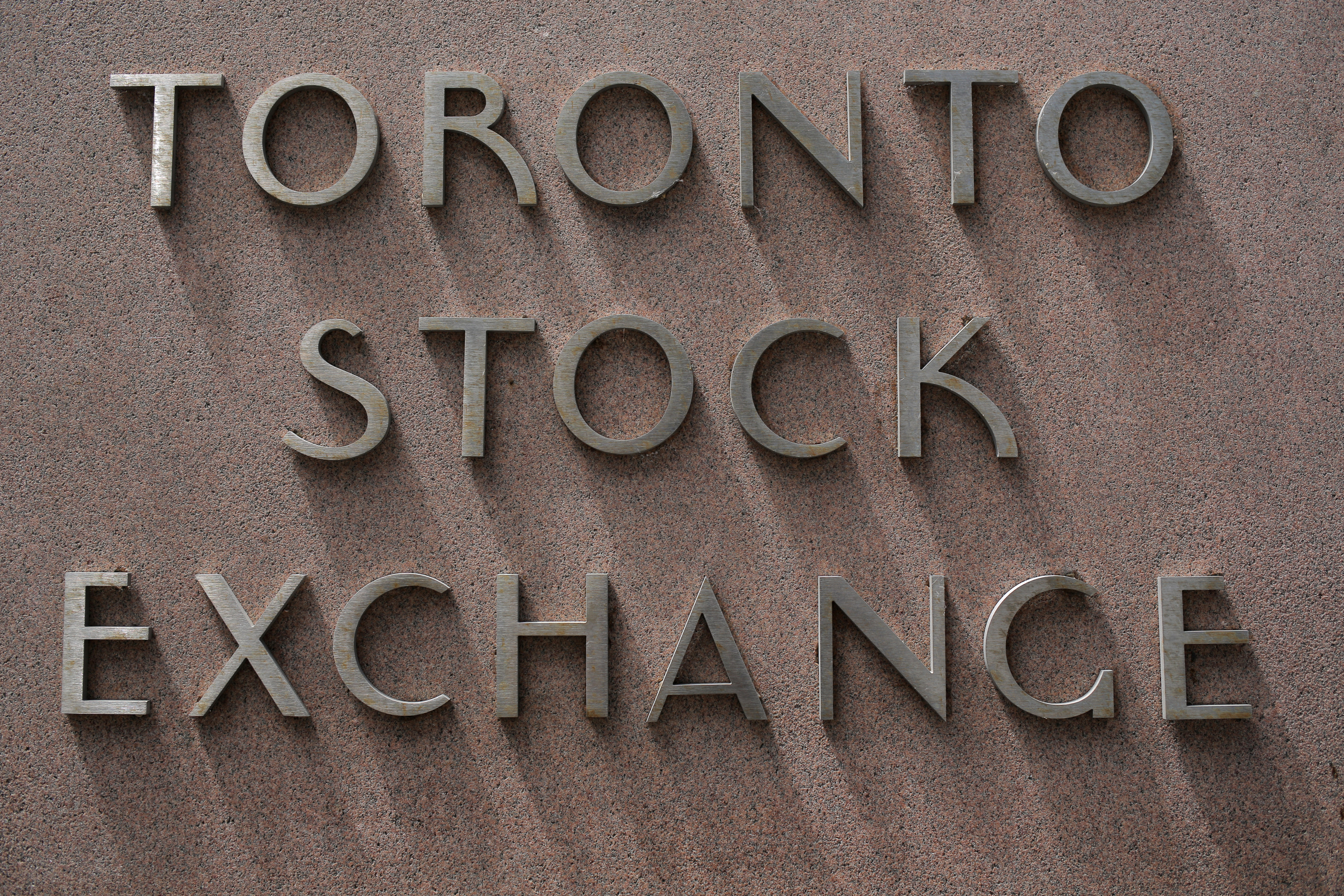 The Toronto Stock Exchange sign is seen in Toronto, Ontario, Canada July 6, 2017. REUTERS/Chris Helgren