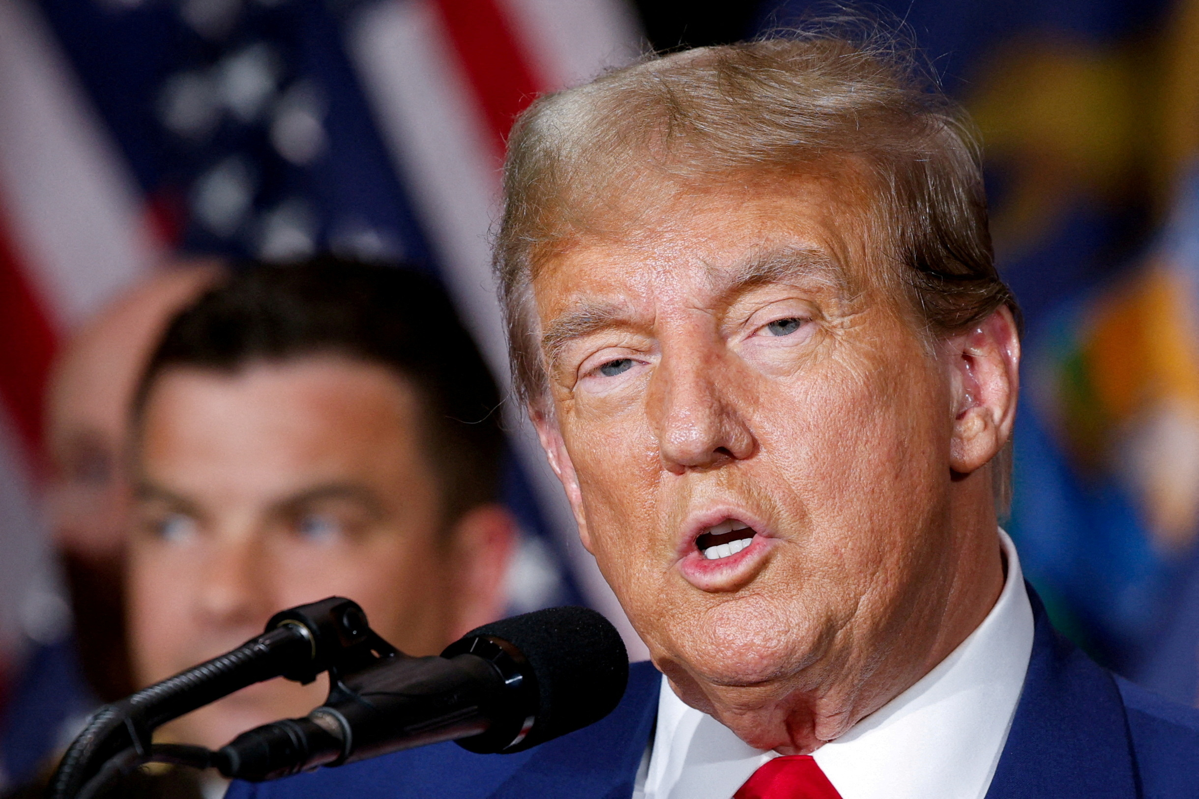 Republican presidential candidate and former U.S. President Donald Trump's campaign rally in Grand Rapids