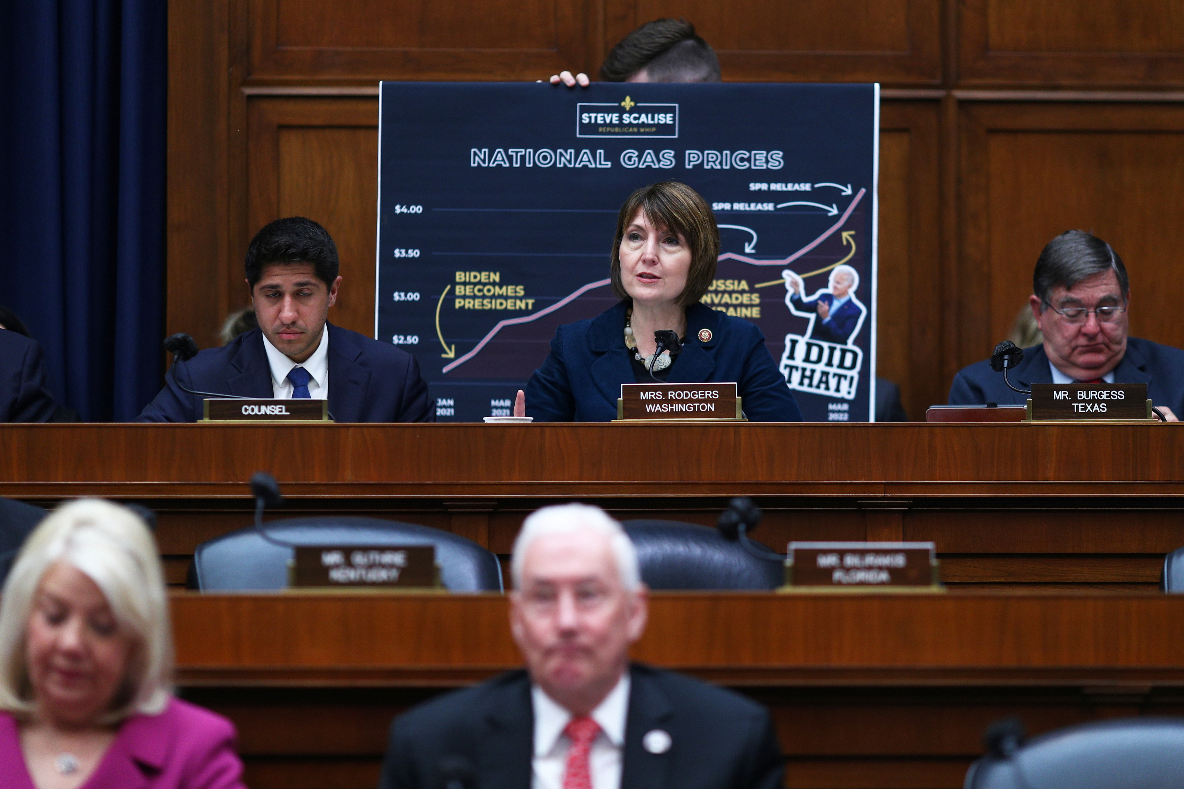 Oil executives testify virtually on Captiol Hill in Washington
