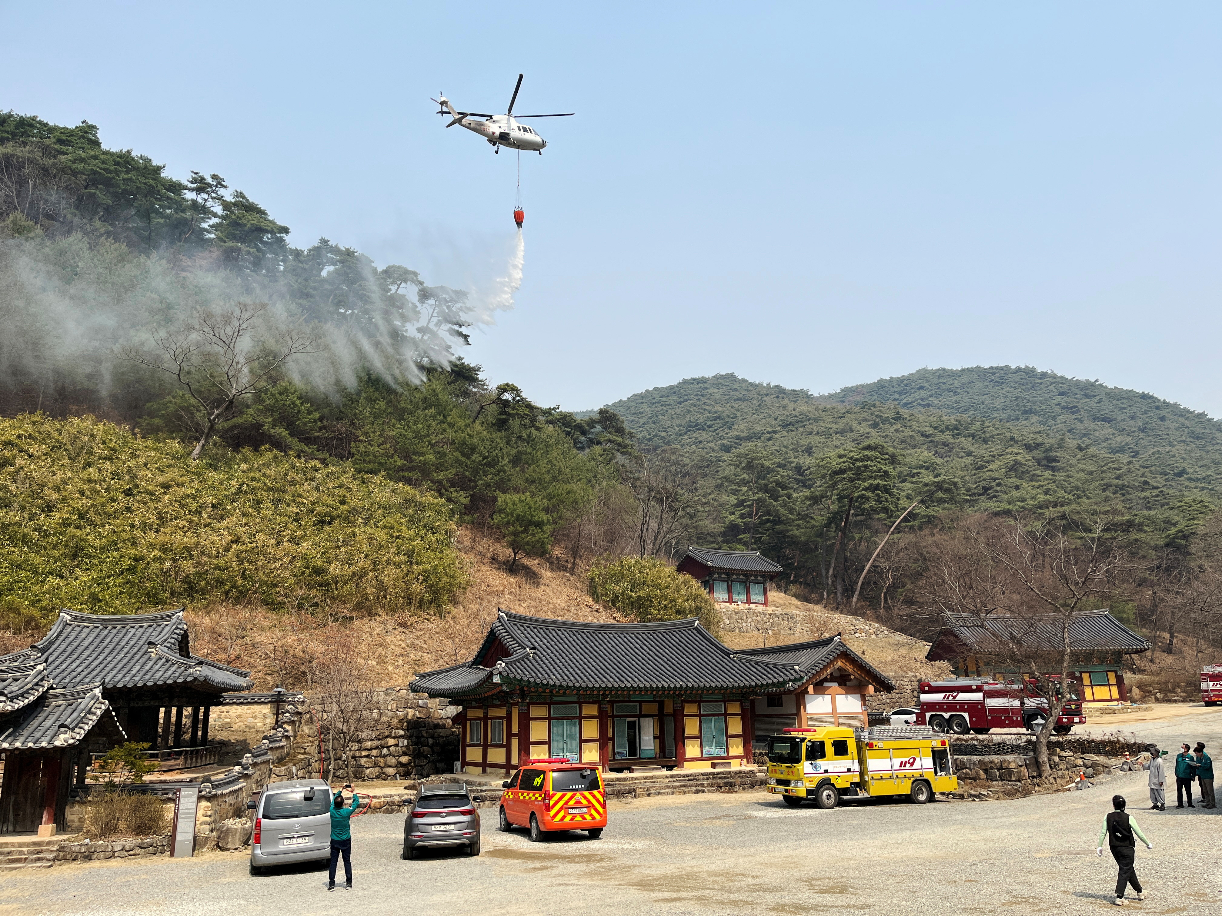 In pictures: South Korea wildfires rage, forcing evacuations