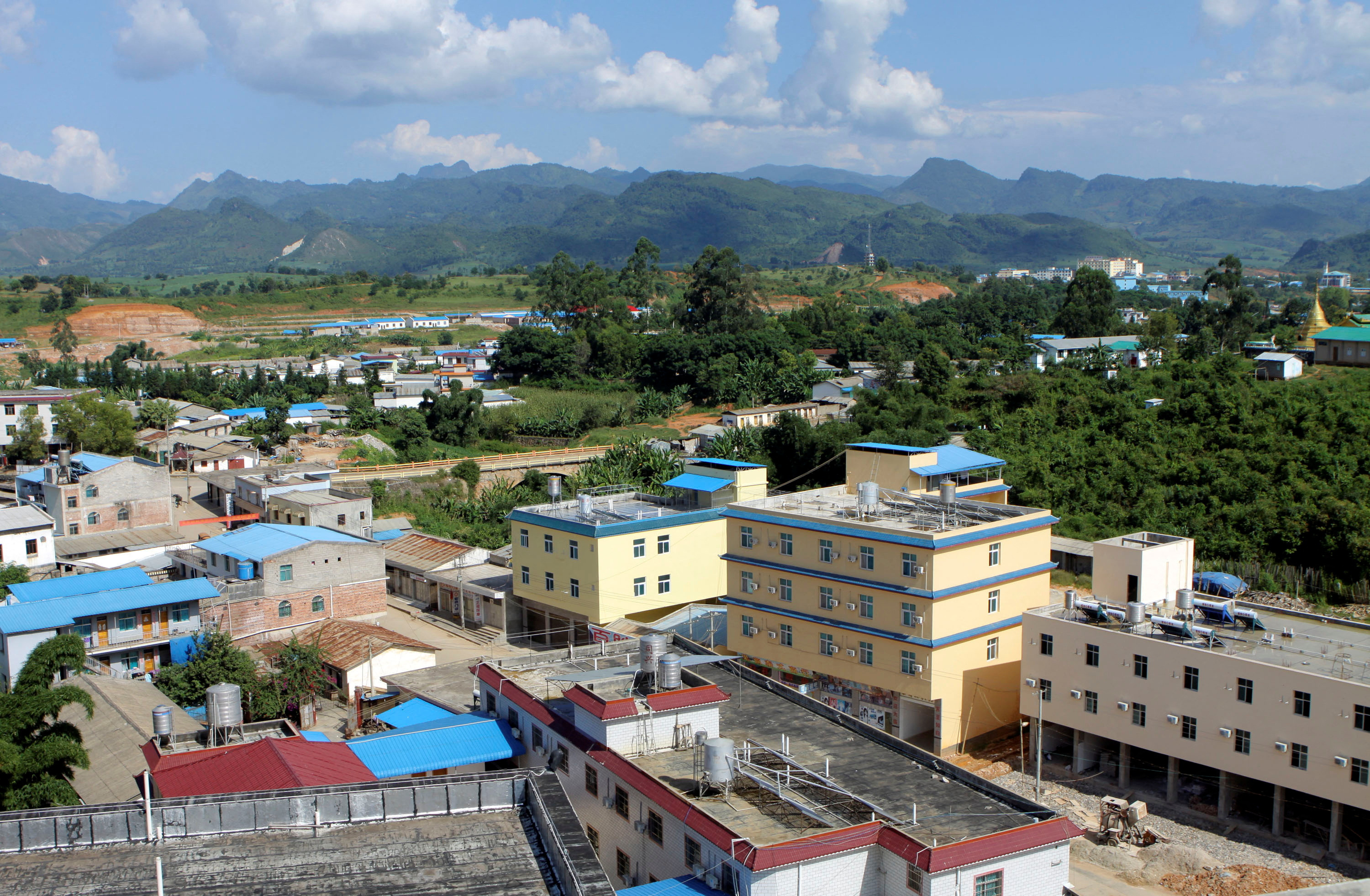 A general view shows Laukkai, the capital of Myanmar's Kokang region