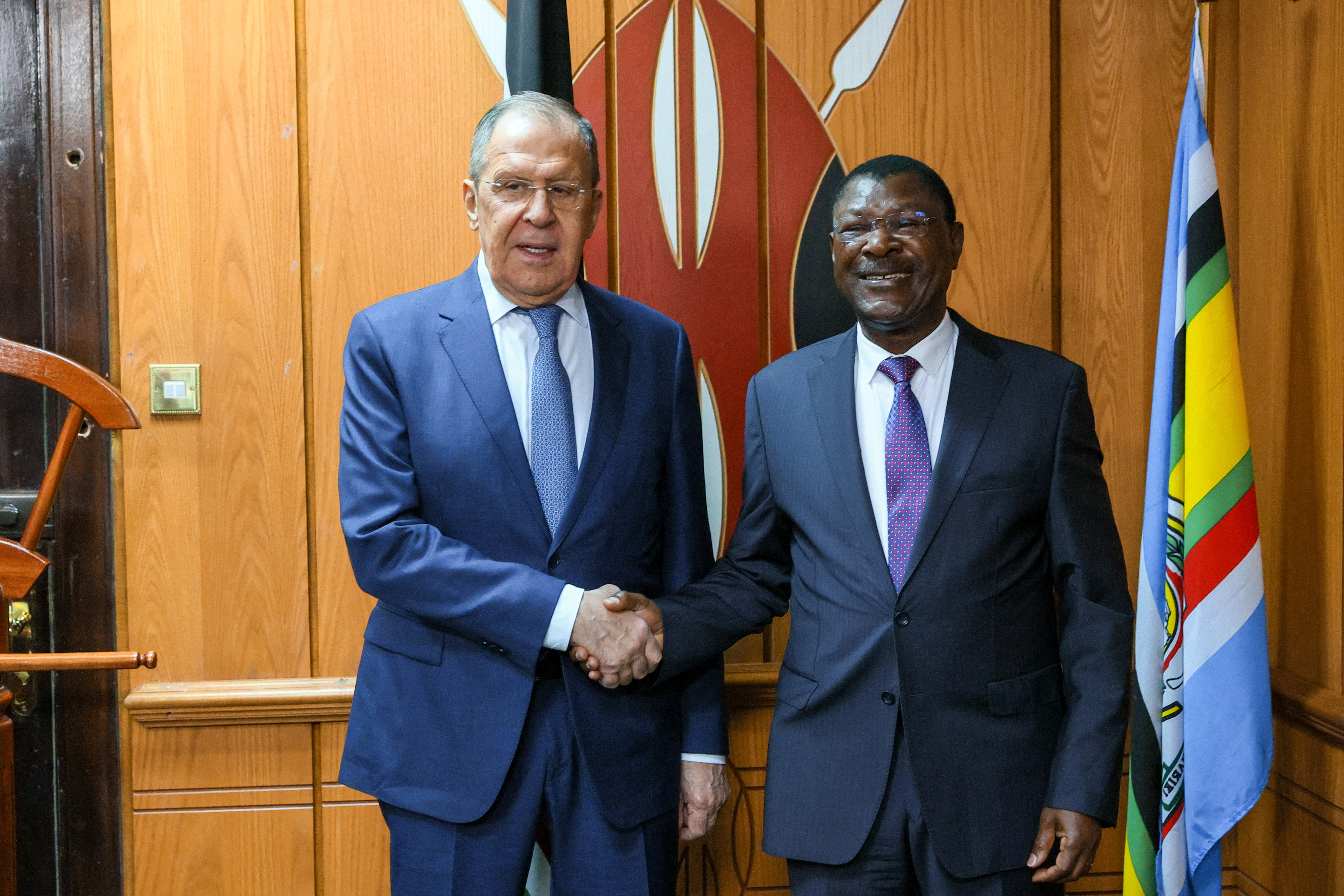 Russian Foreign Minister Sergei Lavrov visits Kenya