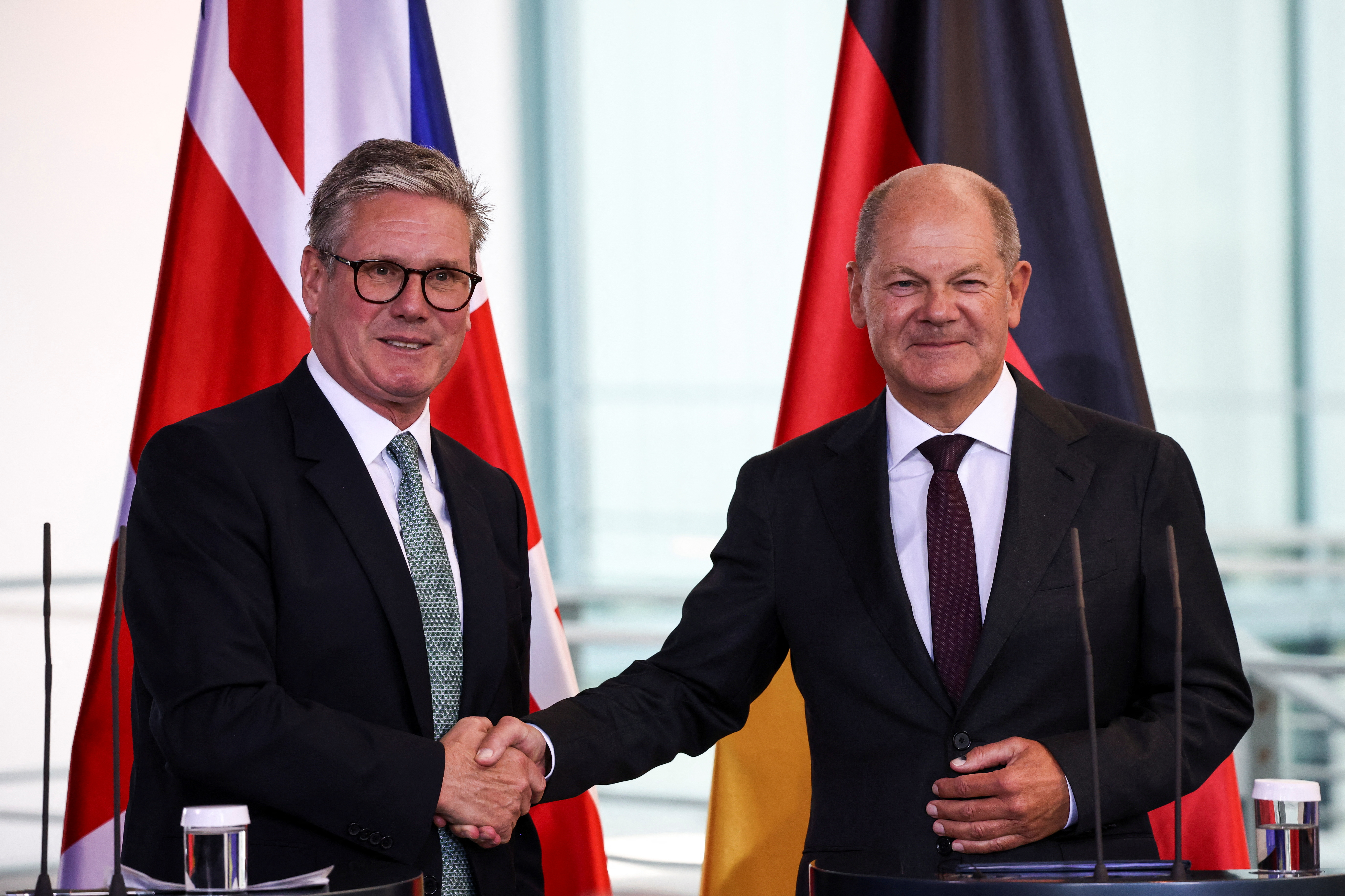 German Chancellor Scholz receives British Prime Minister Starmer, in Berlin