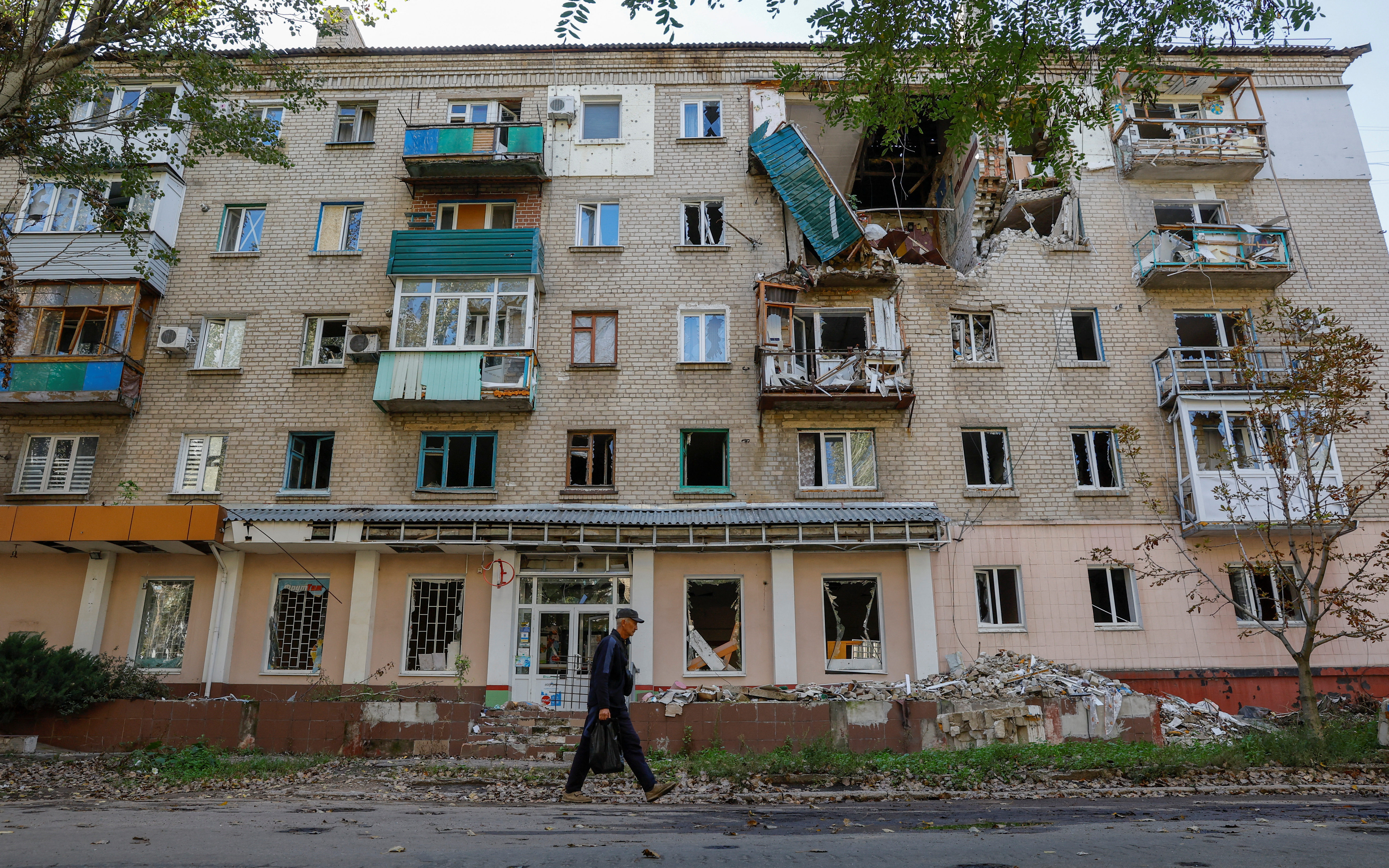 Lysychansk city in the course of Russia-Ukraine conflict in Luhansk Region