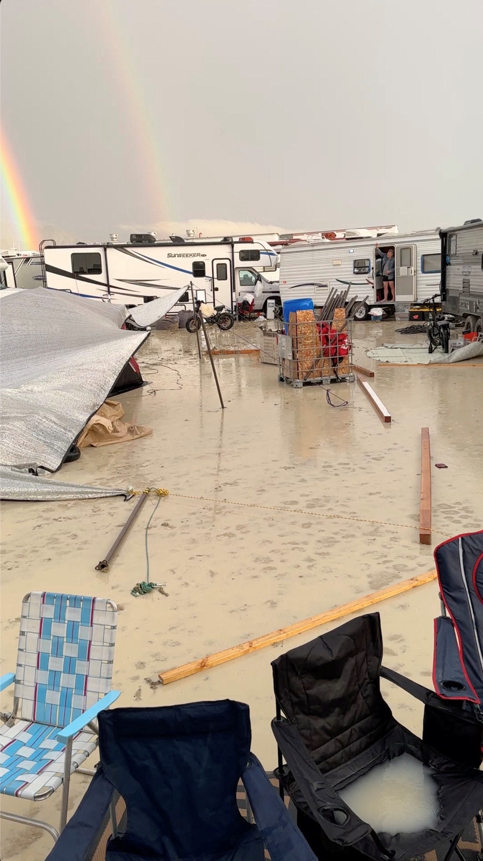 Burning Man revelers stranded in Nevada desert by rain and mud Reuters