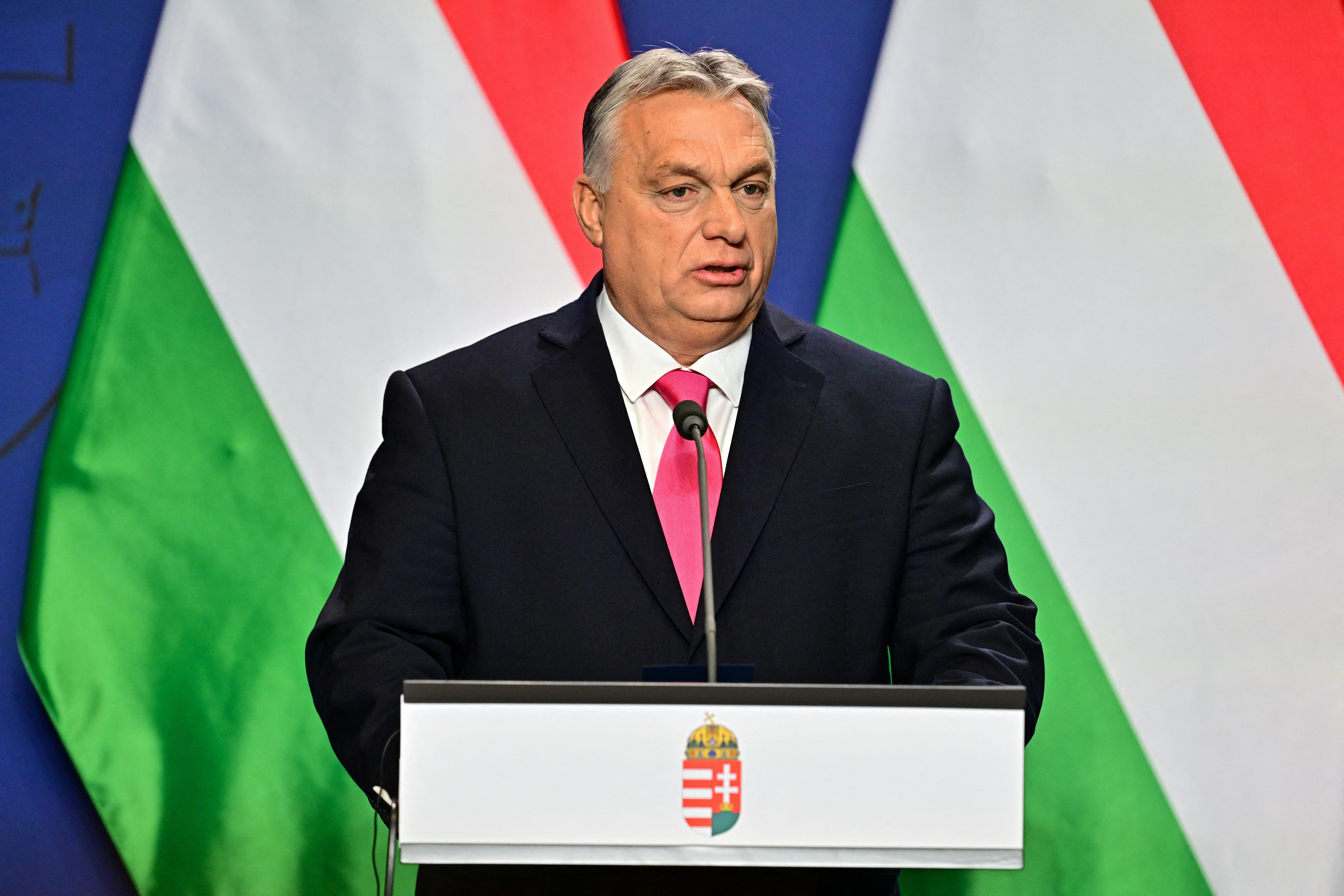 Hungarian PM Orban holds an annual international media briefing, in Budapest