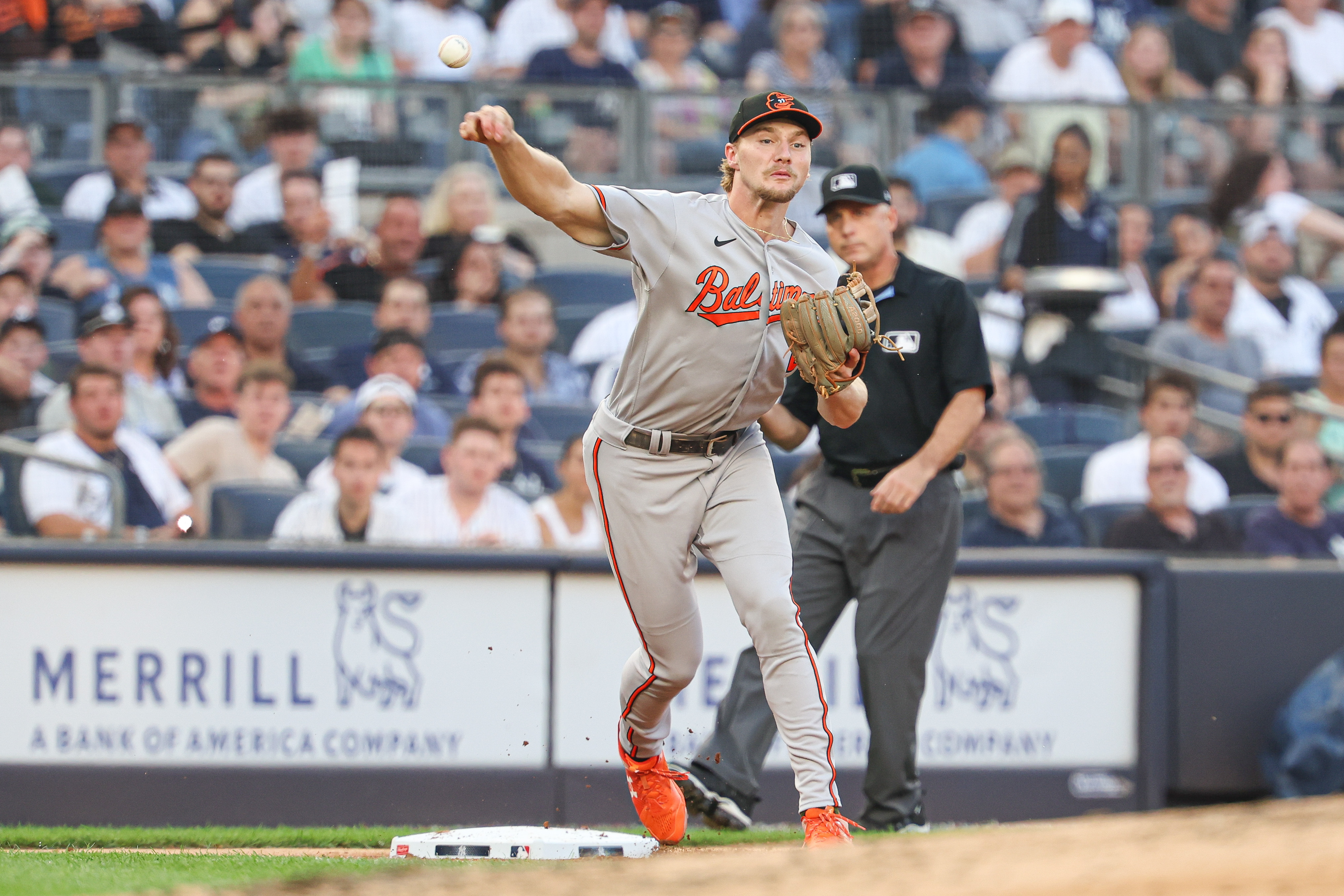 Harrison Bader New York Yankees Game-Used Baseball vs. Baltimore Orioles on July 4, 2023 - 2 Rbi Double