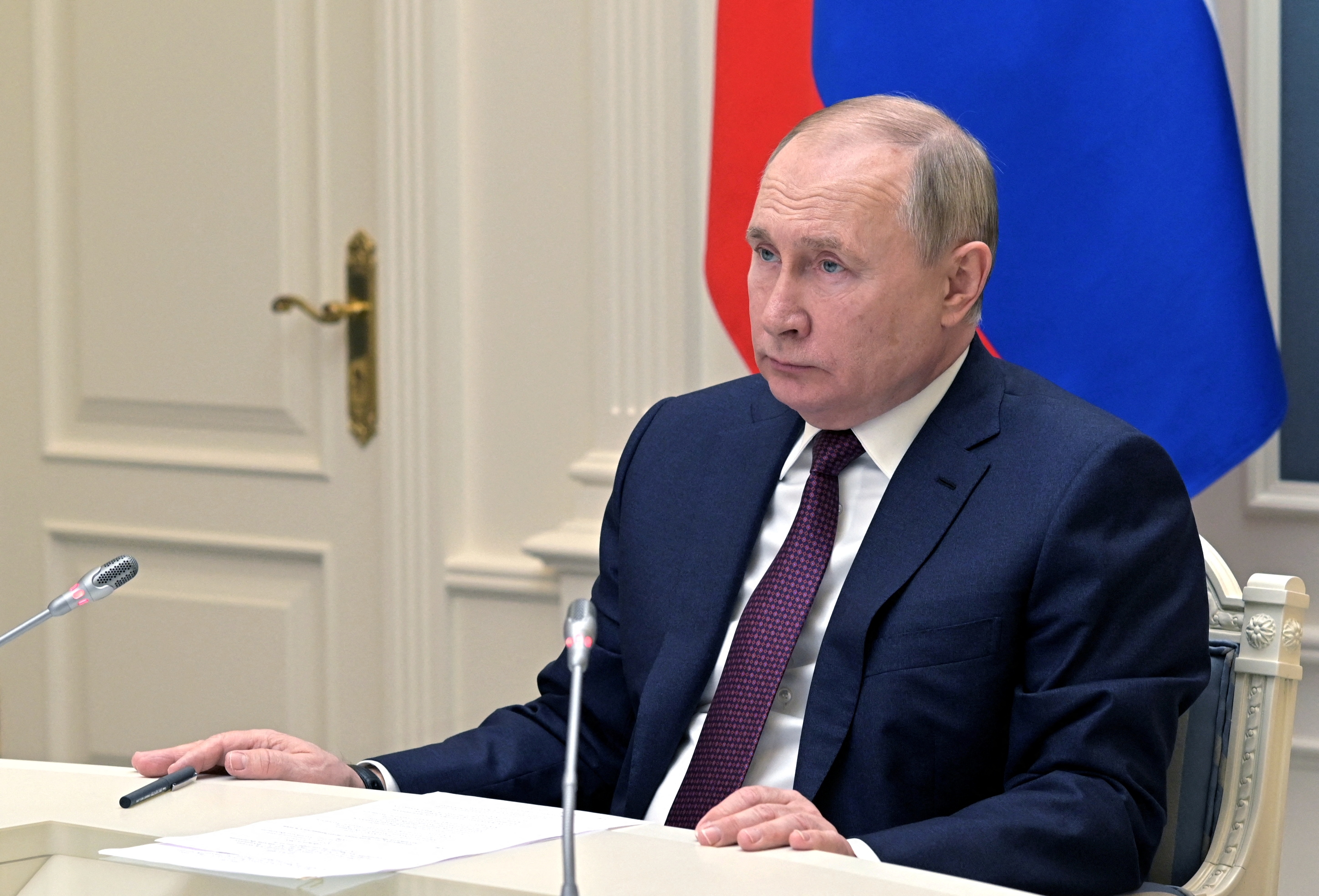 Russian President Putin gives start to the exercise of the strategic deterrence force, in Moscow