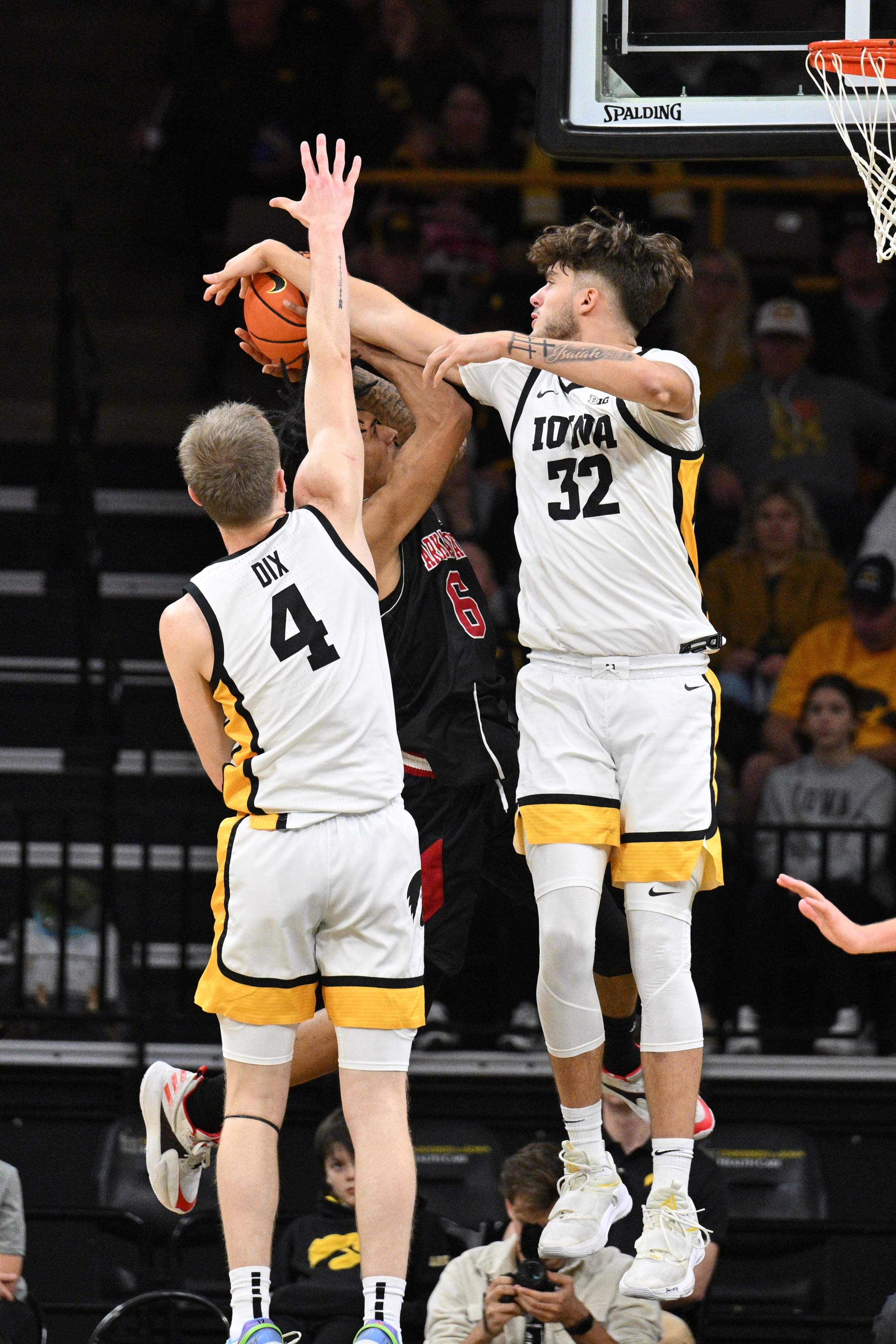 Iowa men's basketball scrapes by Arkansas State, 88-74, in game