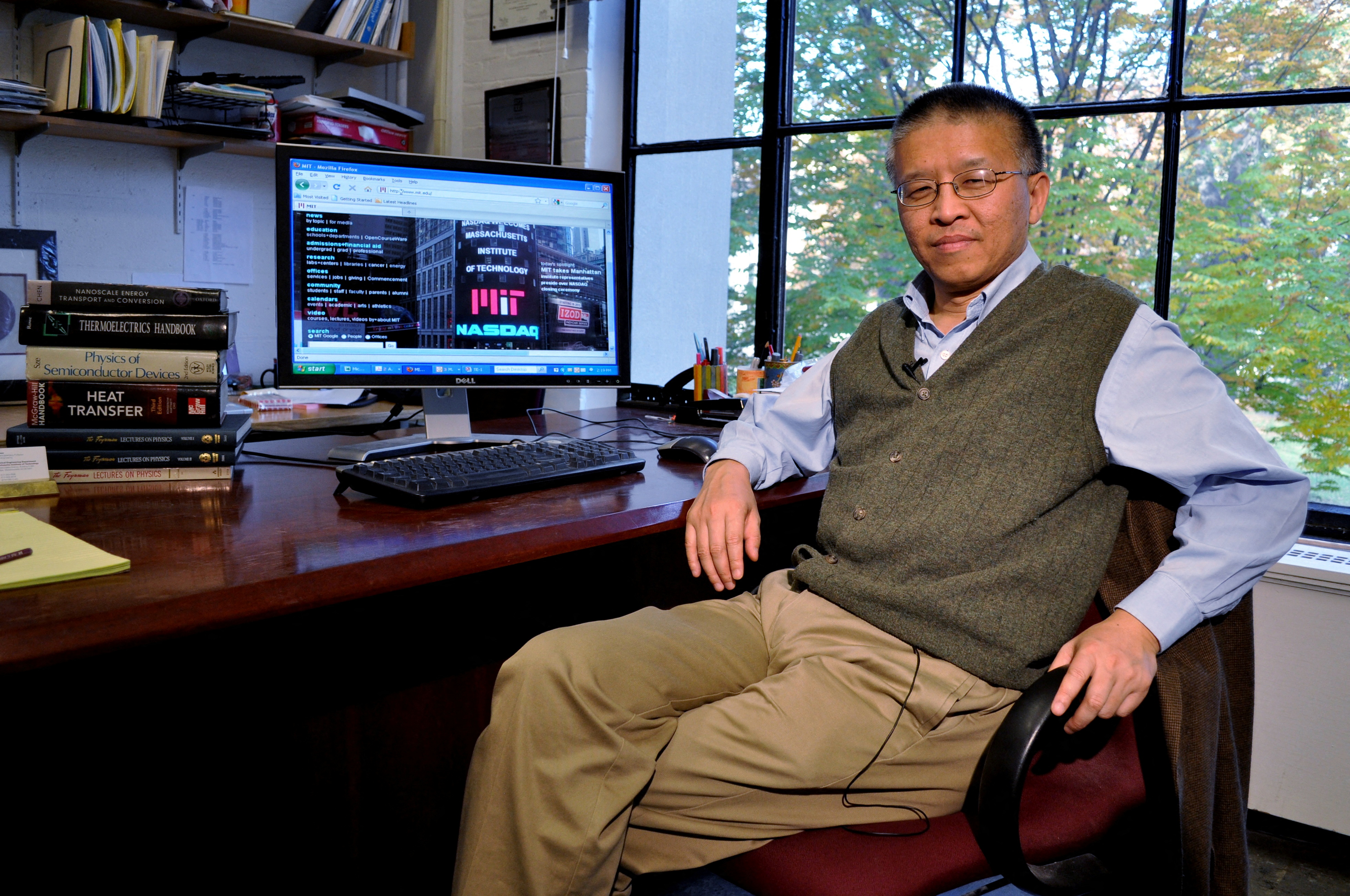 Gang Chen, a professor at the Massachusetts Institute of Technology, appears in this undated handout photo.  Wen Zeng/MIT/Handout via REUTERS   