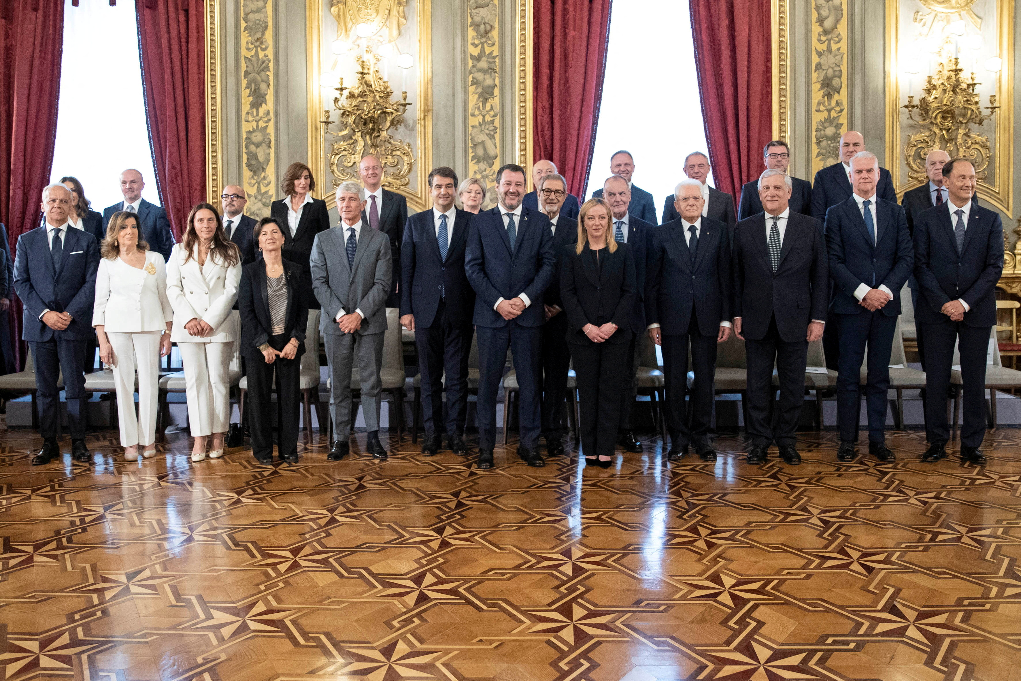 Swearing-in ceremony at Quirinale Palace in Rome