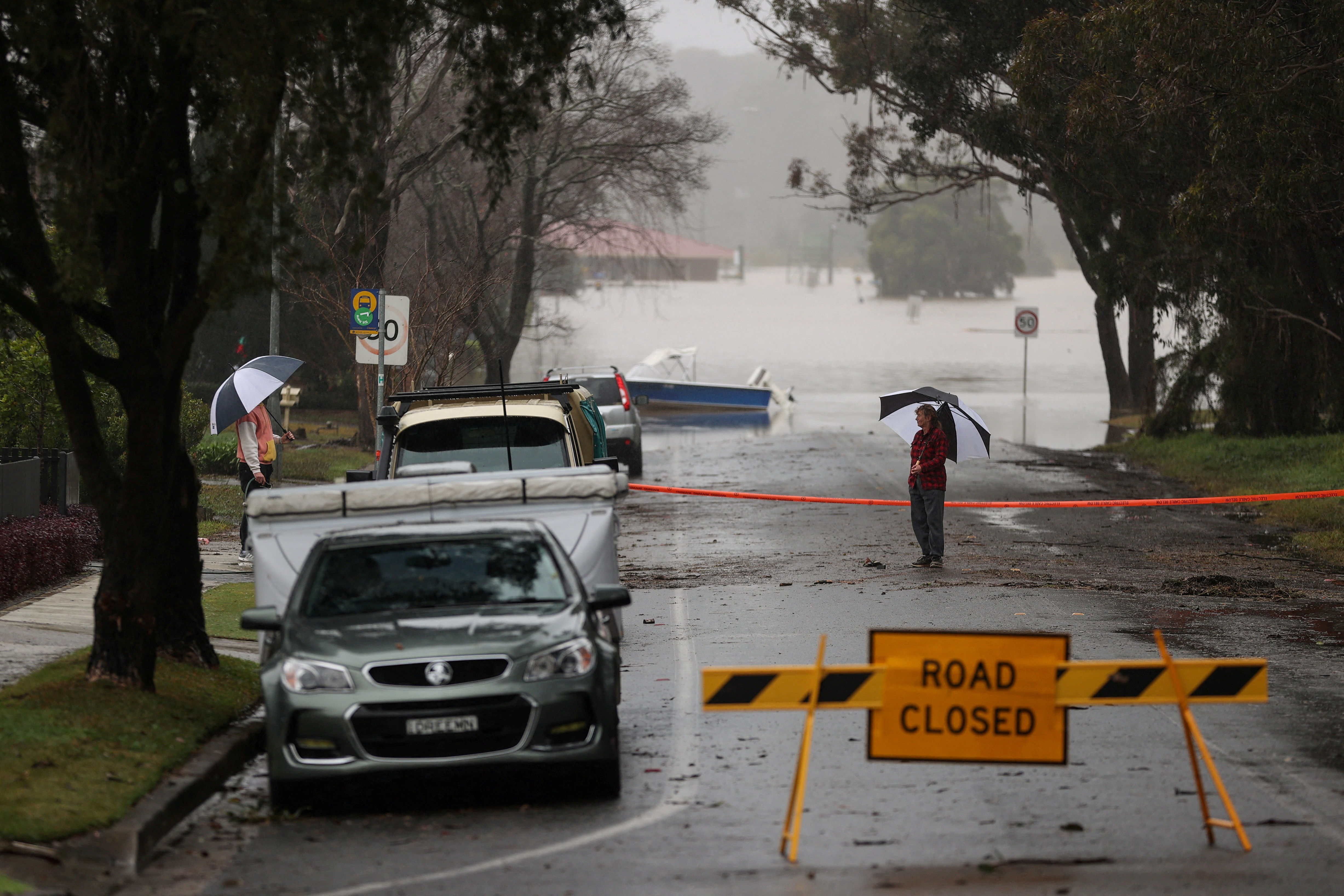 Flooding from heavy rains affects western suburbs in Sydney in July 2022