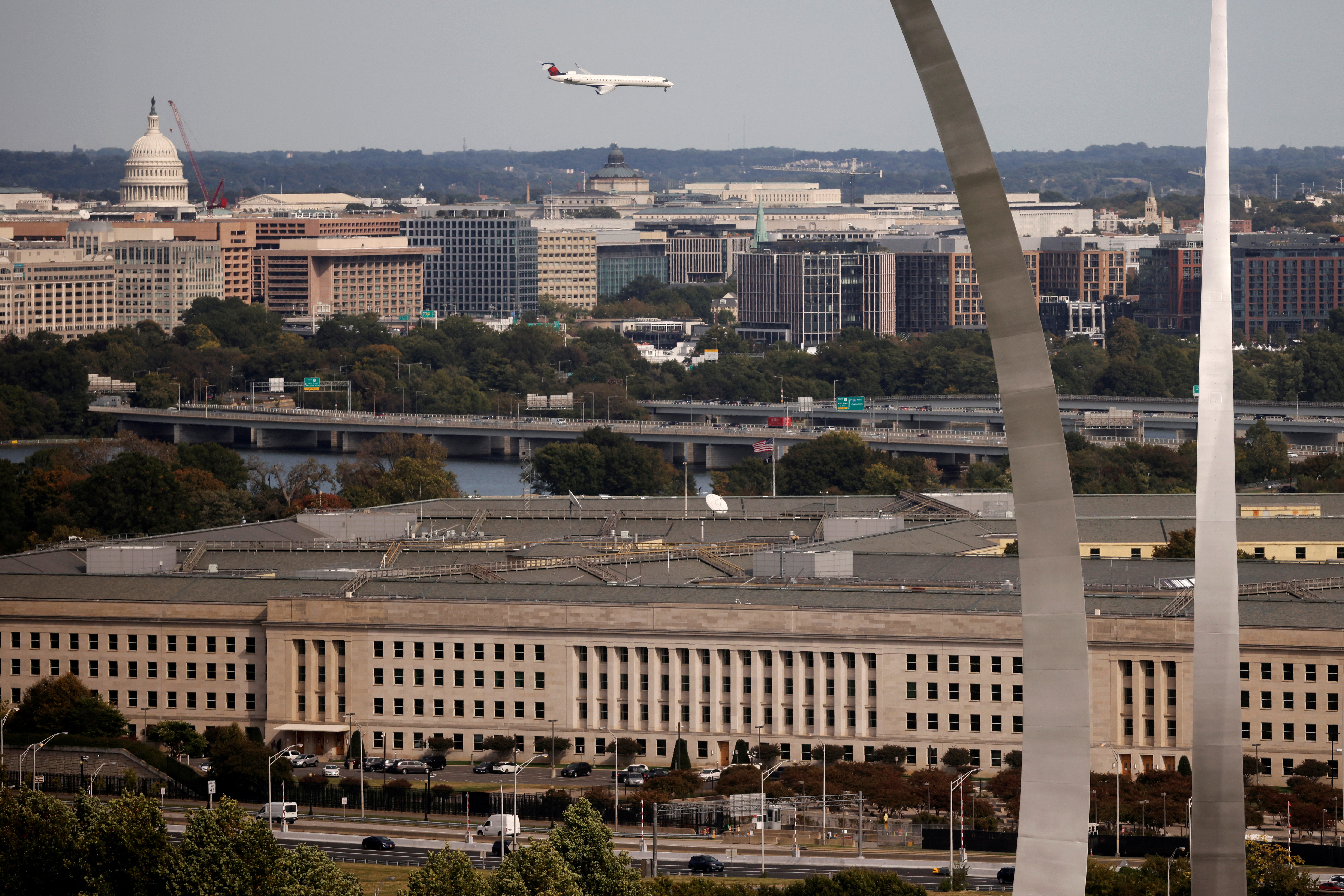 The Pentagon building is seen in Arlington, Virginia, U.S.