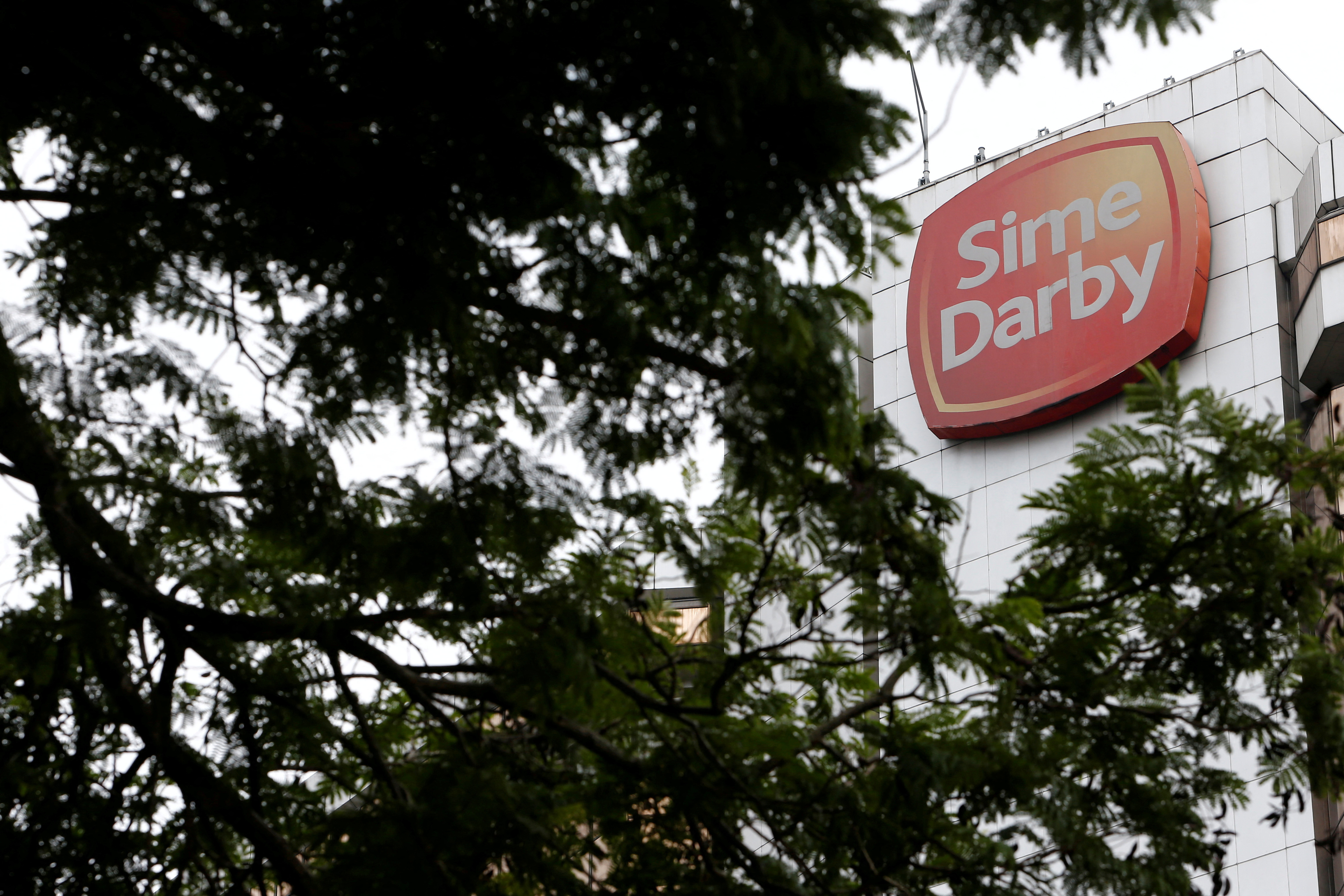 The logo of Sime Darby is seen at its headquarters in Kuala Lumpur