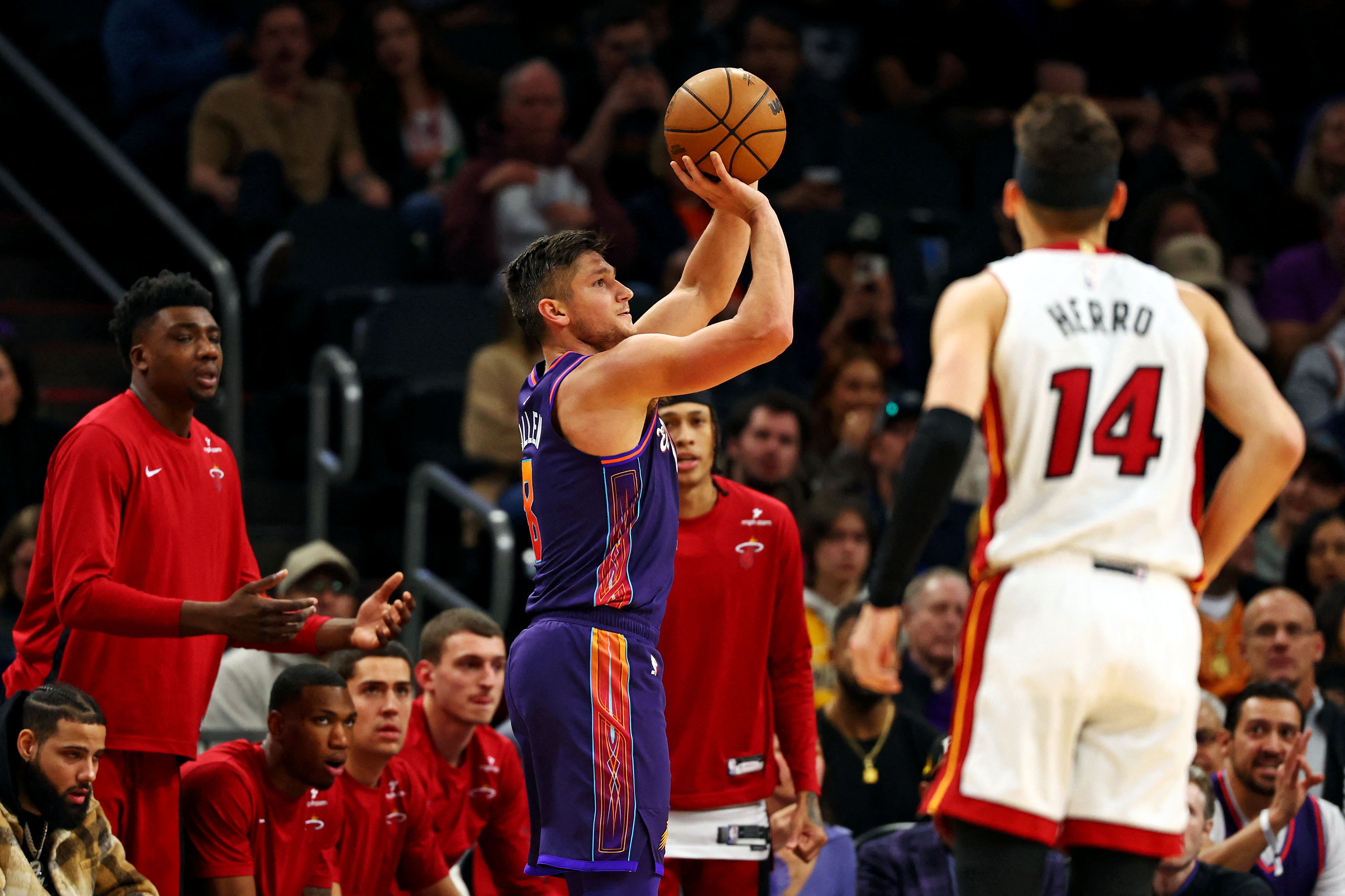 Grayson Allen Drills 9 3-pointers As Suns Defeat Heat | Reuters