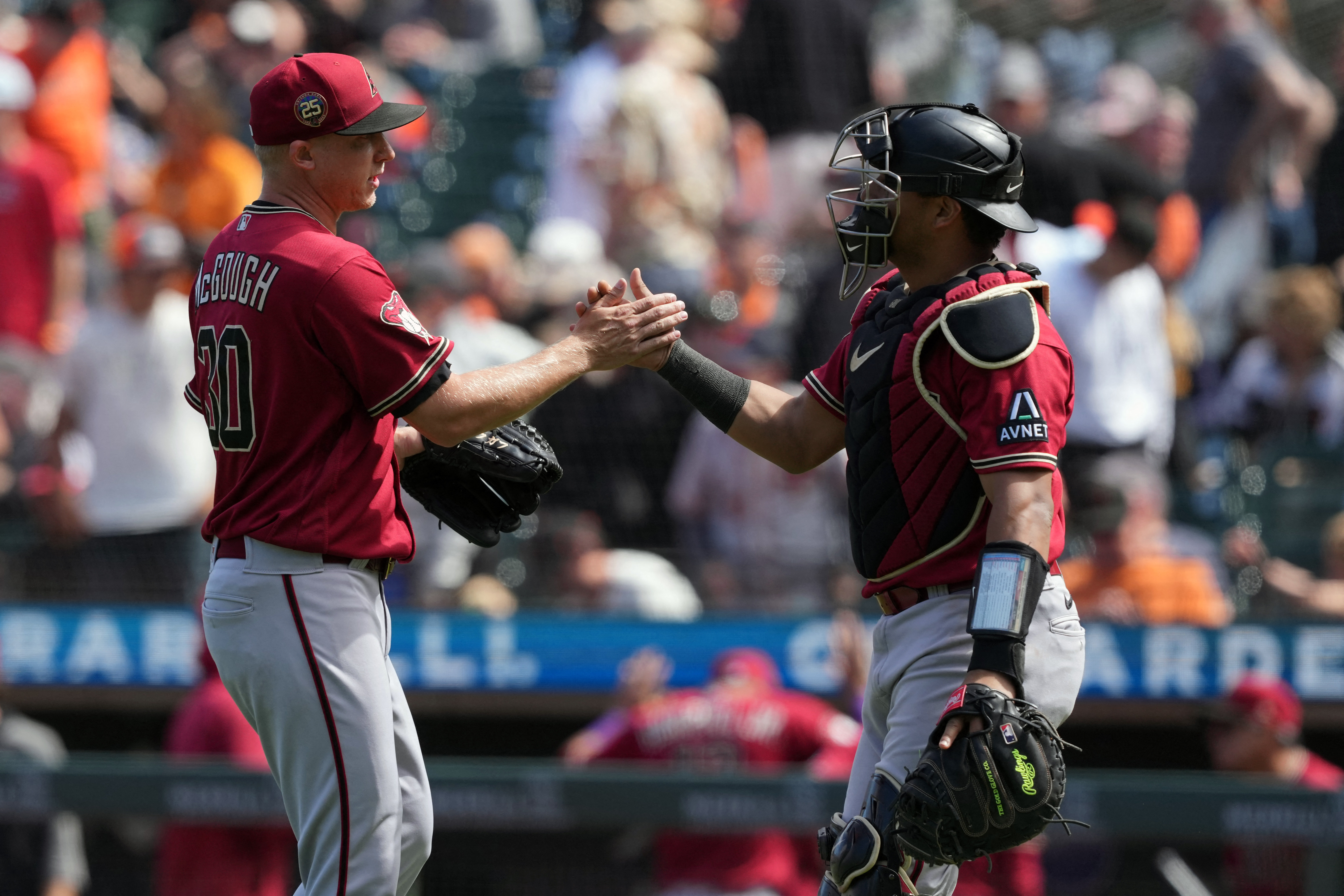 Nelson sharp, Marte homers again as Diamondbacks top Giants 5-2 - The San  Diego Union-Tribune