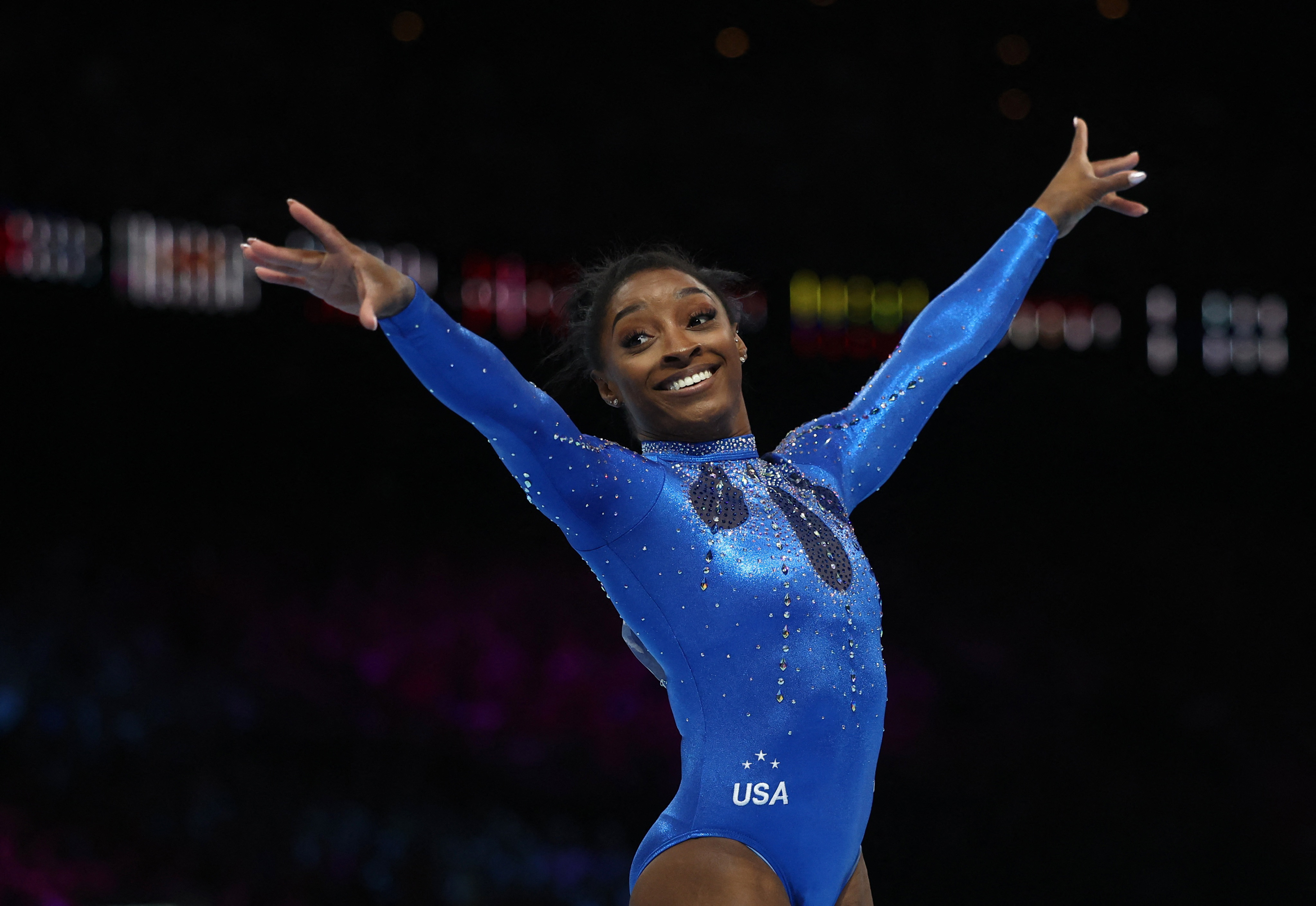 Inside Gymnastics on X: Your 2023 World All-Around Medalists! 🥇Simone  Biles grabs her sixth All-Around title! 🇺🇸 🥈Rebeca Andrade wins the  silver! 🇧🇷 🥉Shilese Jones is going home with the bronze! 🇺🇸 #