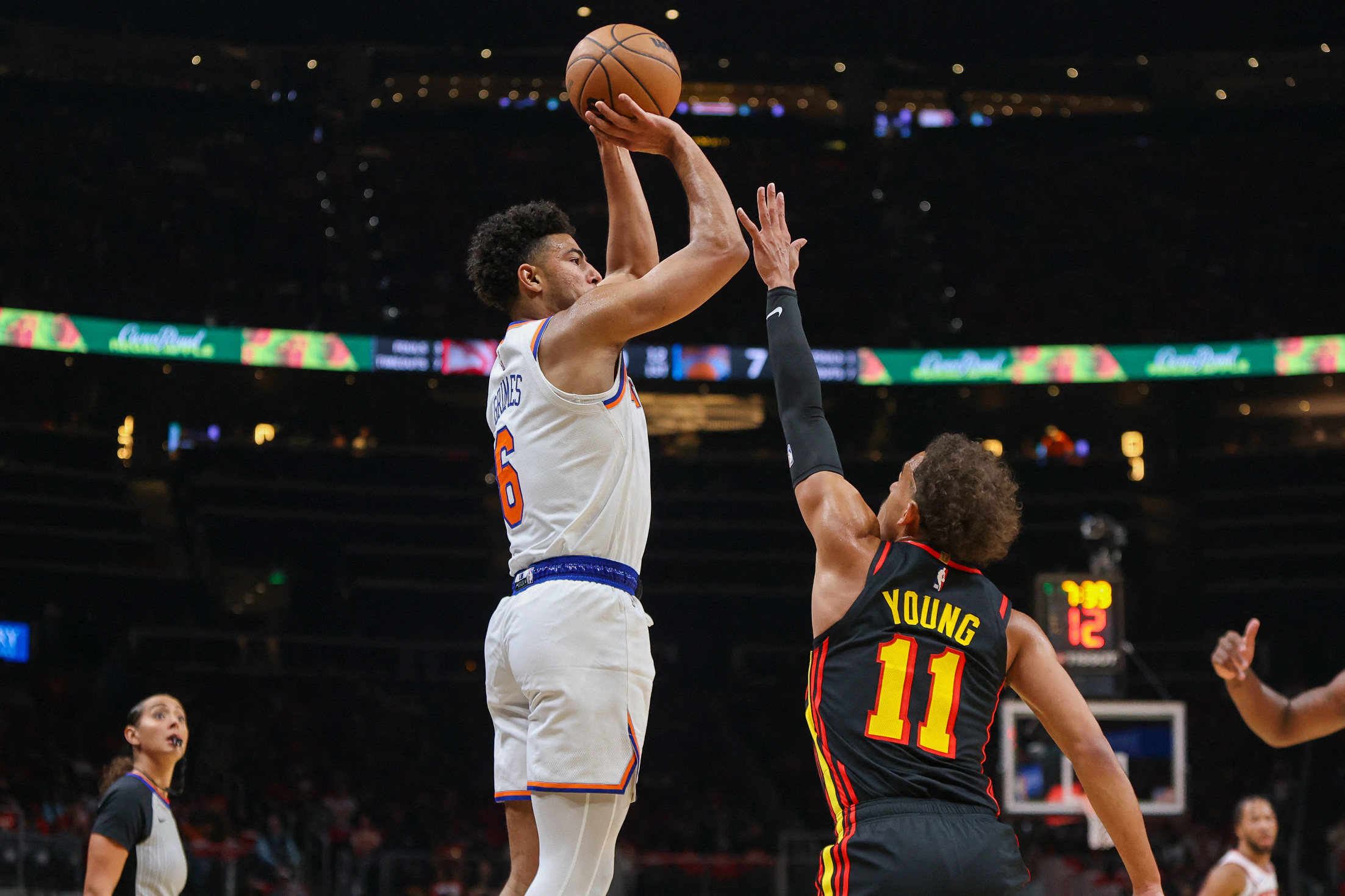 Did Knicks fan spit on Trae Young?: NBA Fans react to viral footage of  Hawks star getting sprayed at MSG during loss vs Julius Randle and co - The  SportsRush