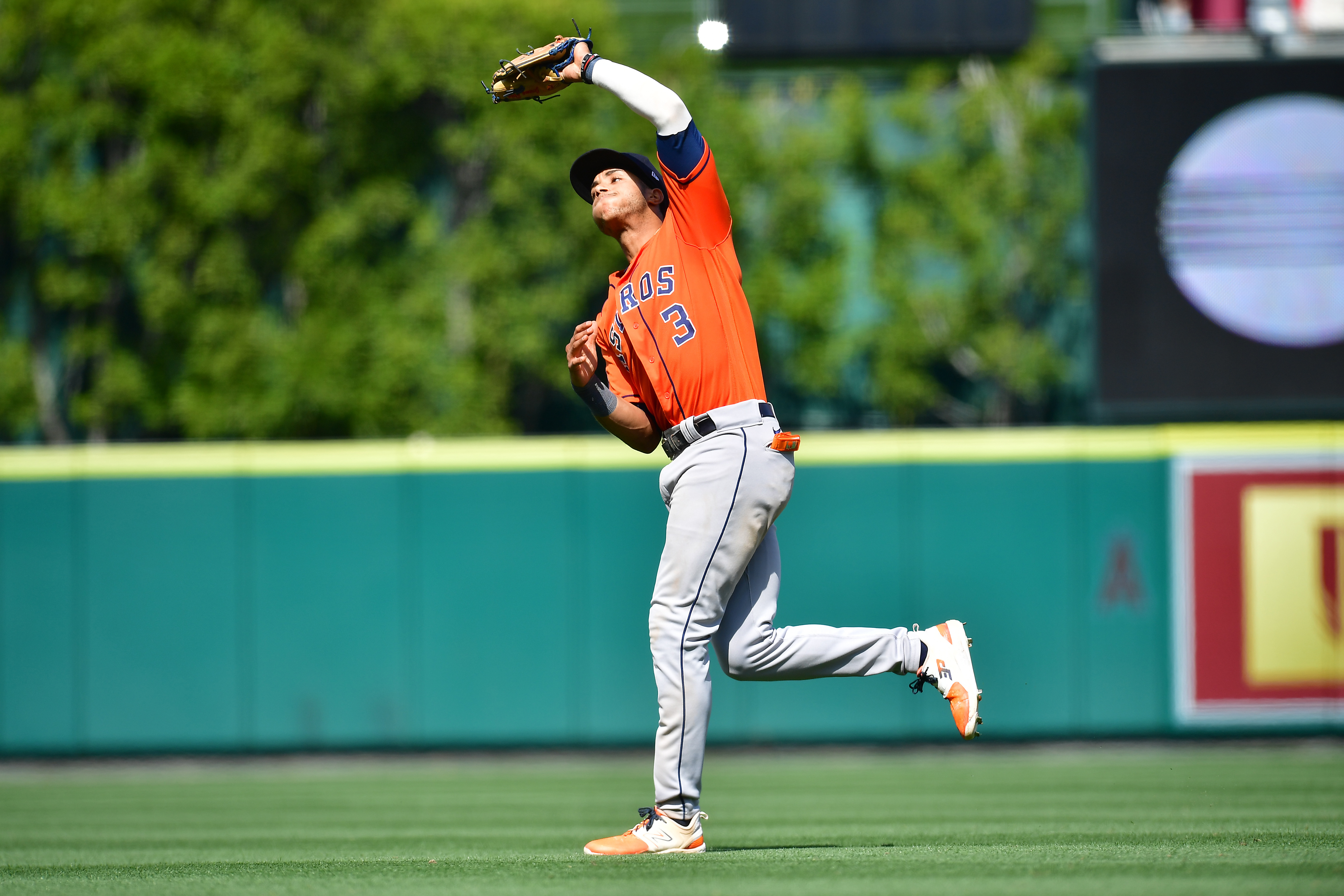 ANAHEIM, CA - MAY 09: Houston Astros shortstop Jeremy Pena (3