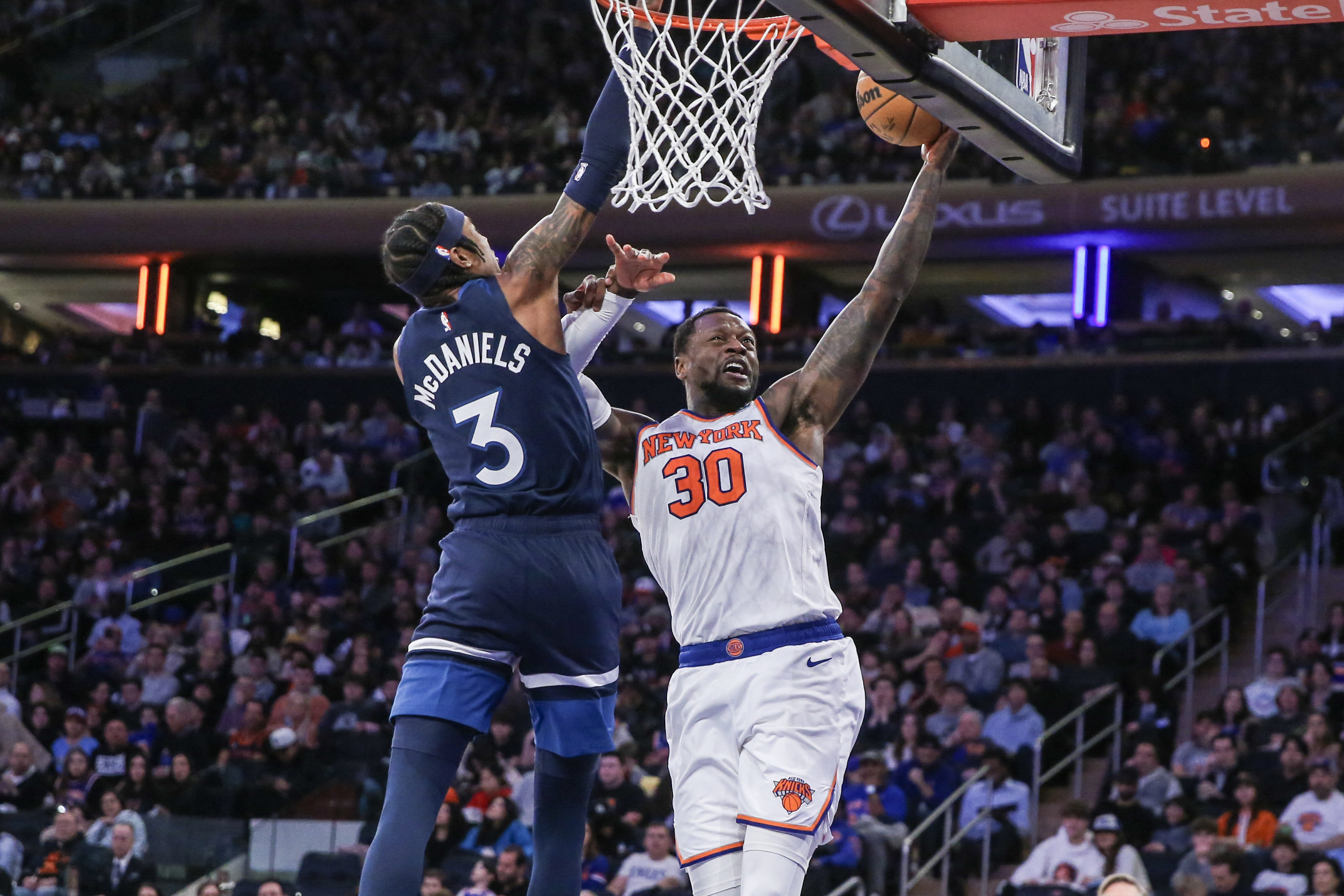 Julius Randle helps Knicks outlast Timberwolves