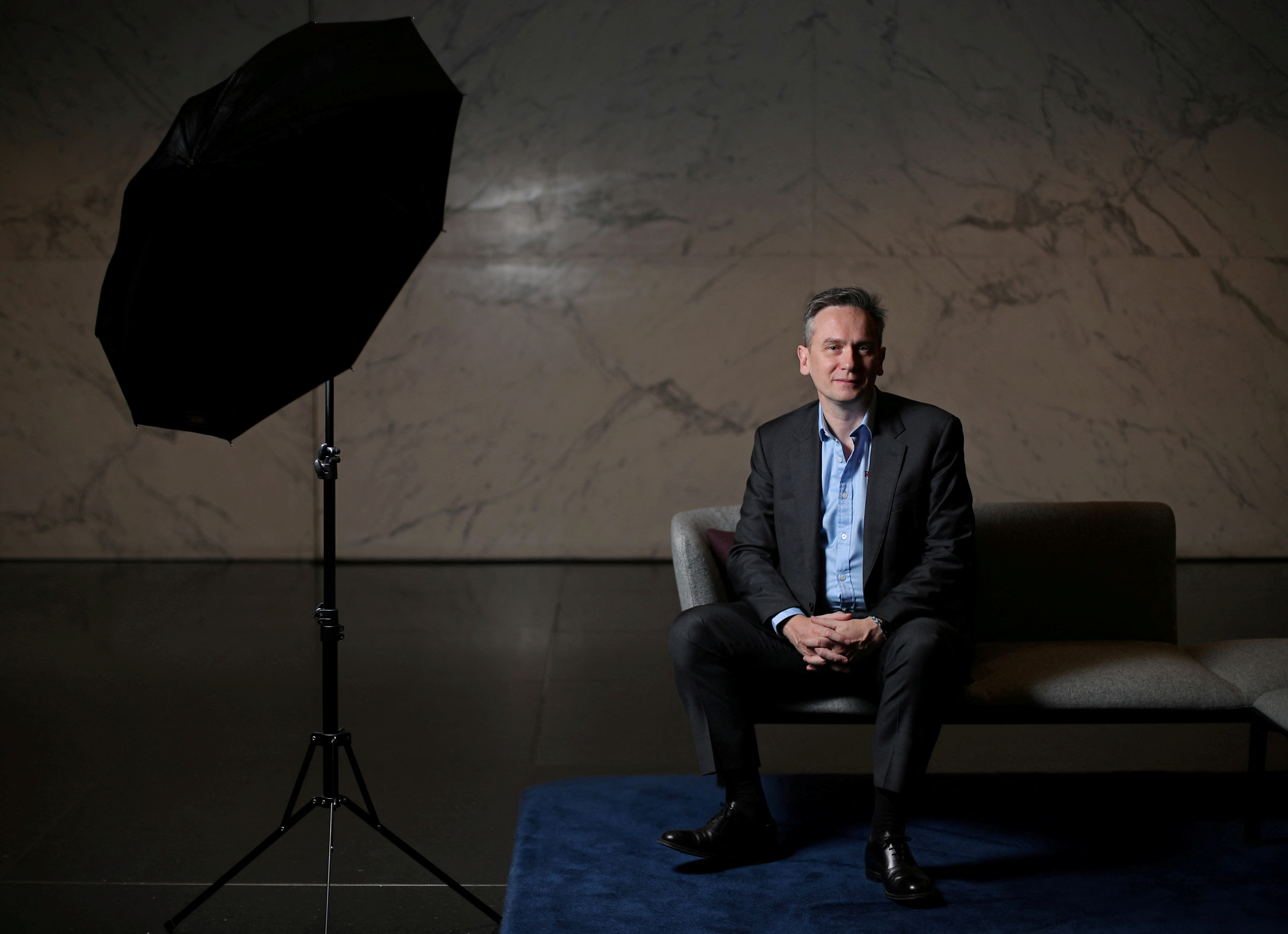Jean-Sebastien Jacques, CEO of Rio Tinto Group poses for a portrait ahead of the publication of the company 2019 full year results in London