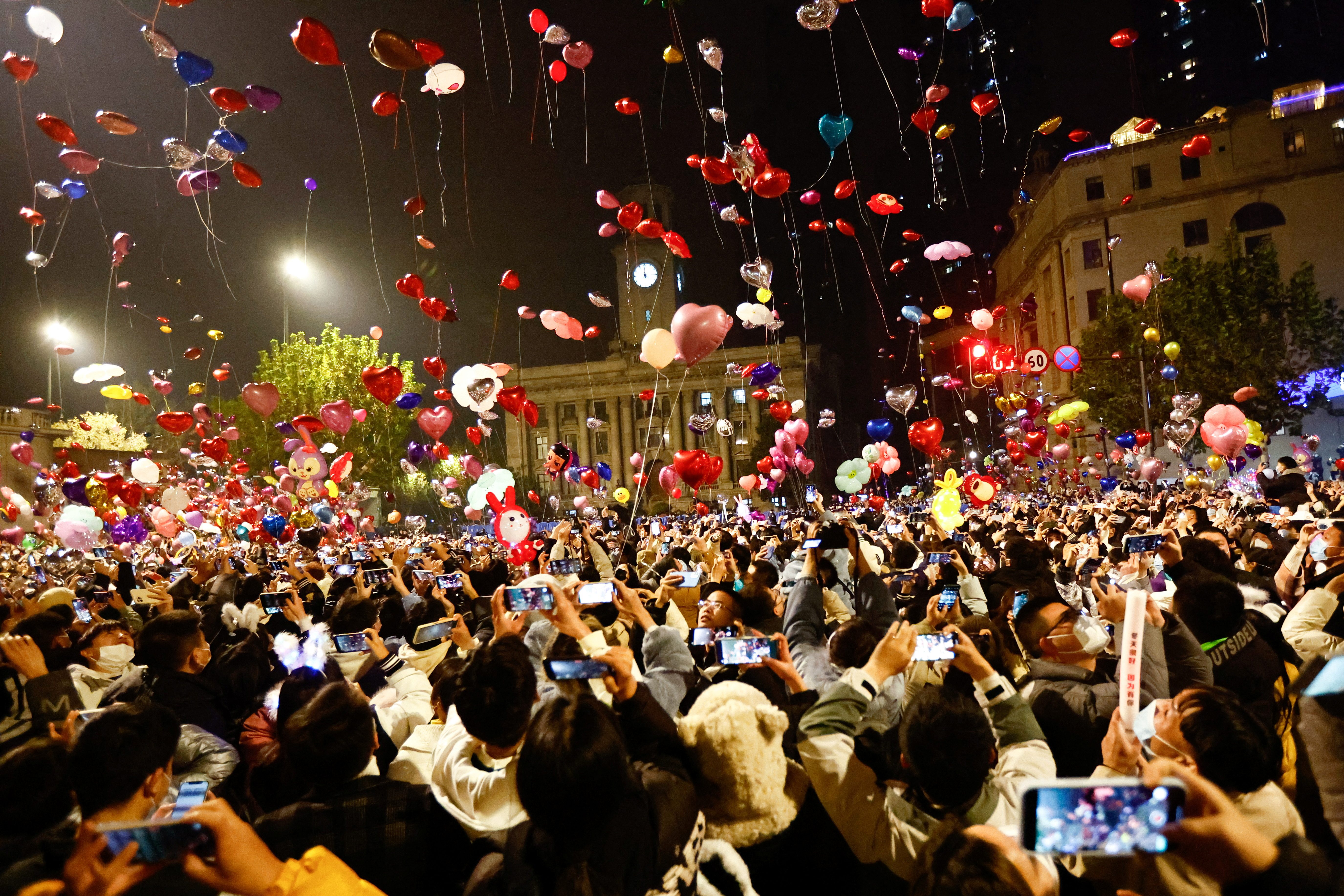 New Year's Eve celebration amid COVID-19 outbreak in Wuhan