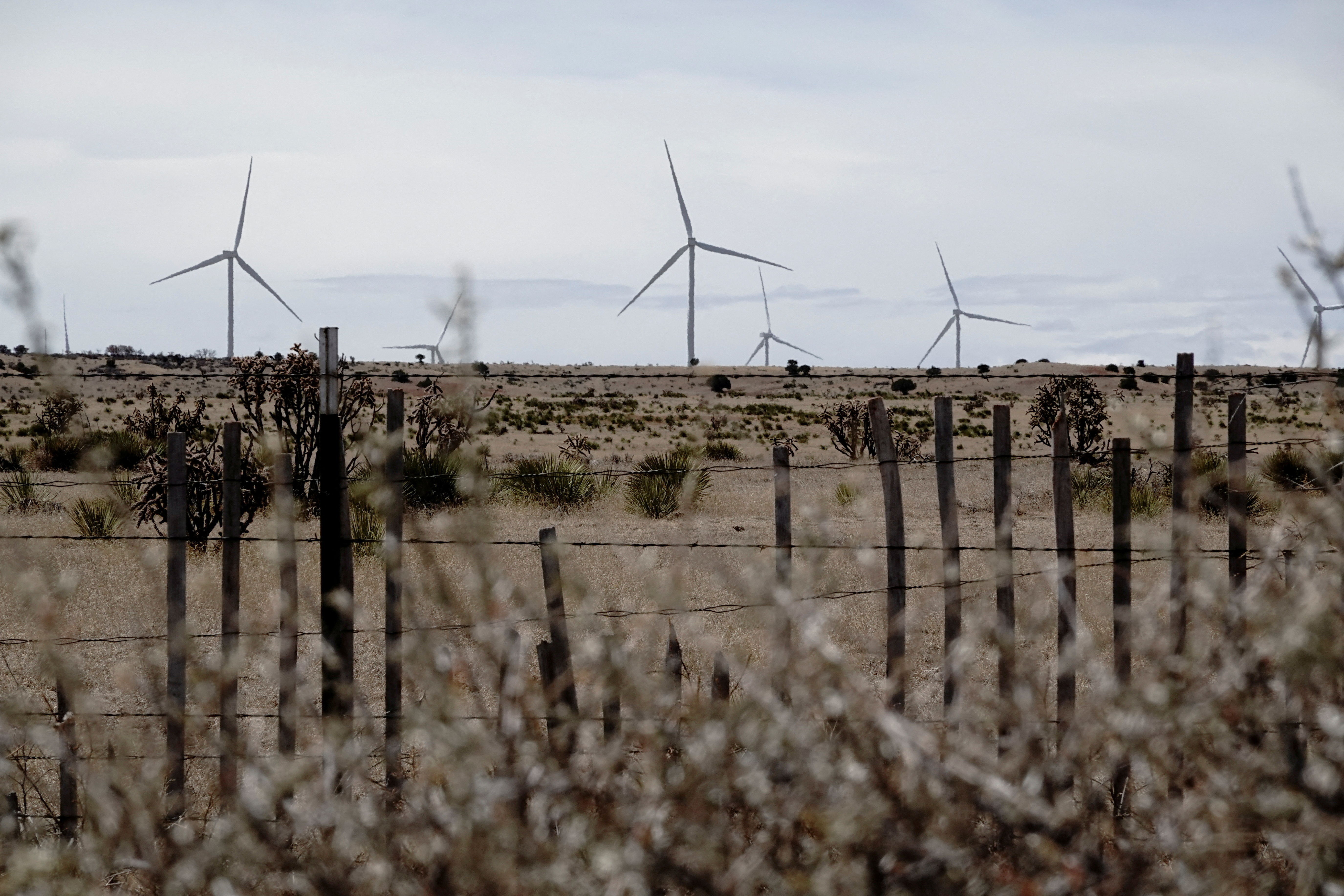 نظرة عامة على توربينات الرياح GE Renewable Energy في 324MW Clines Corner Wind Farm