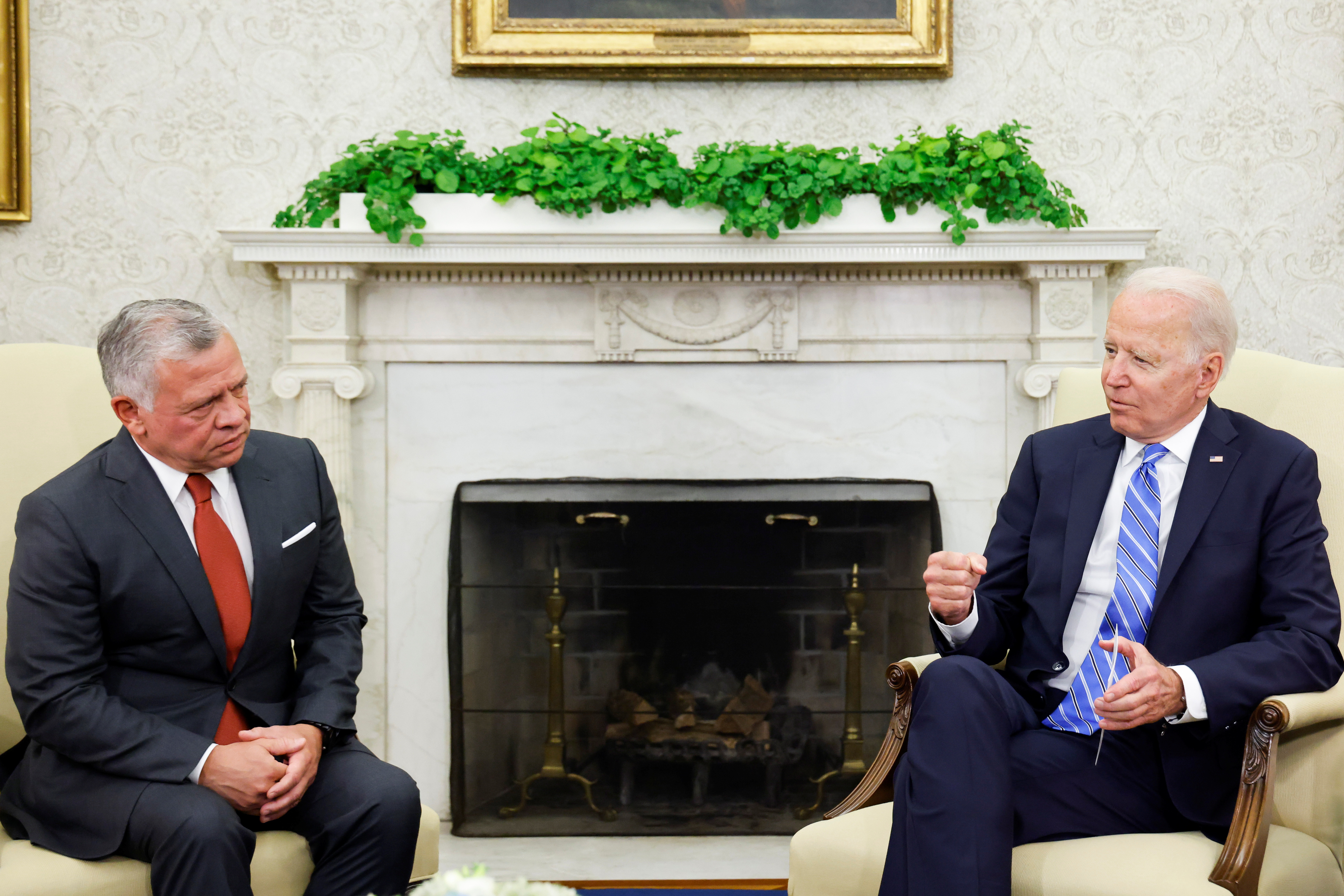 U.S. President Biden welcomes Jordan's King Abdullah II in Washington