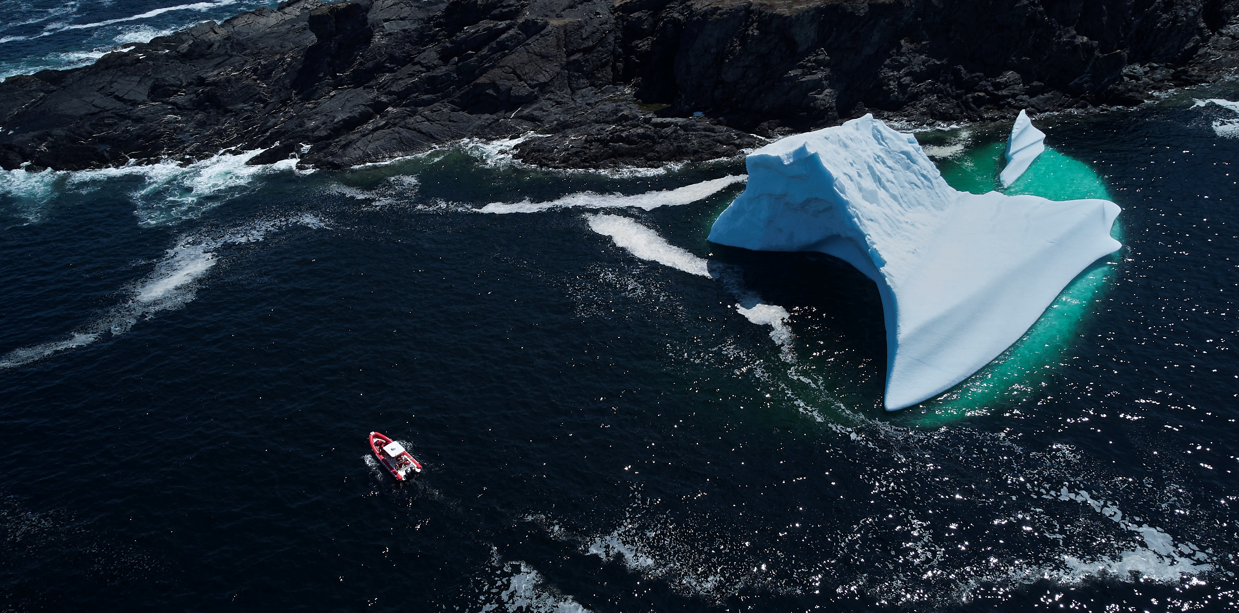 Giant icebergs drift past Canada's Iceberg Alley - May 28, 2024
