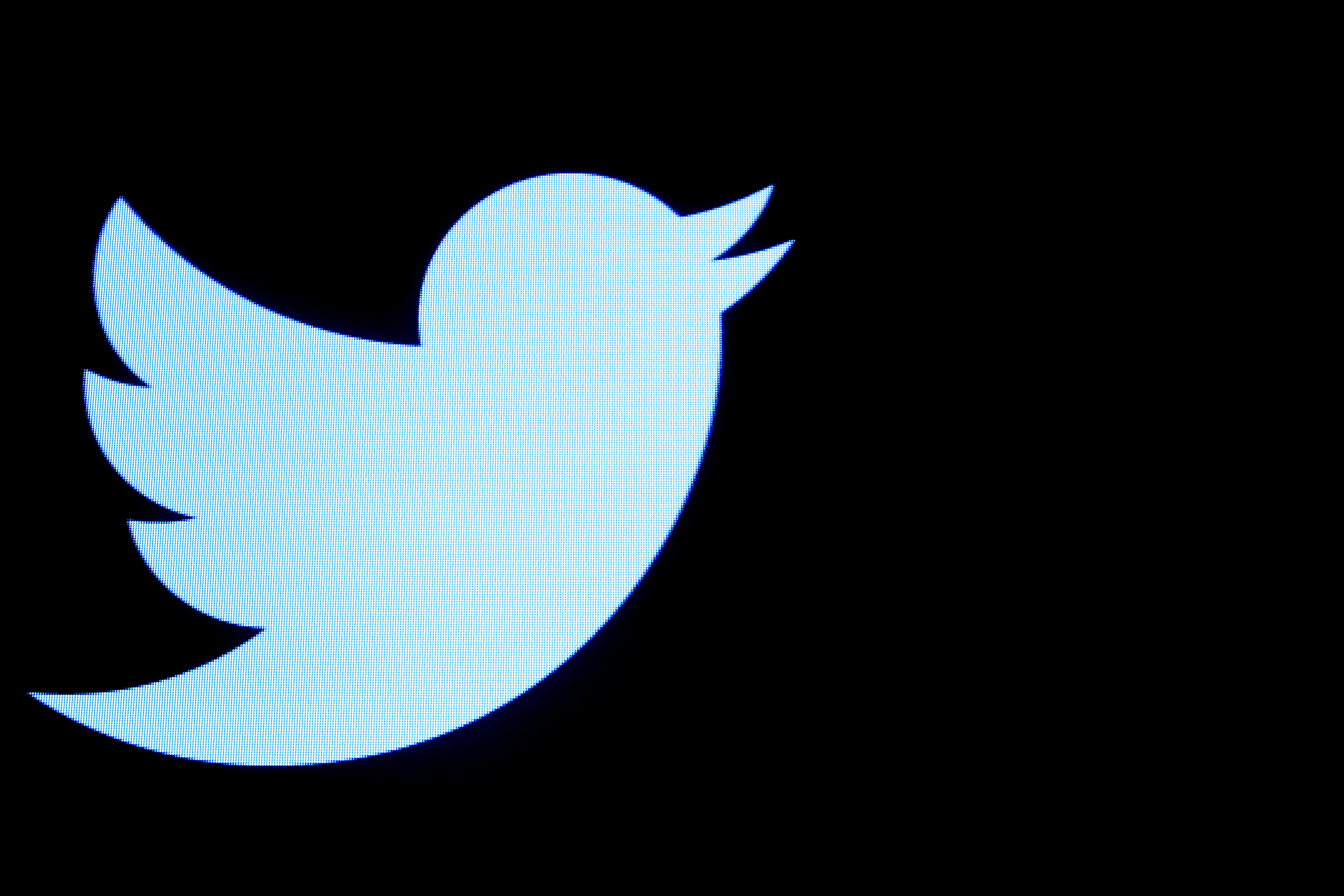 File photo of the Twitter logo displayed on a screen on the floor of the NYSE