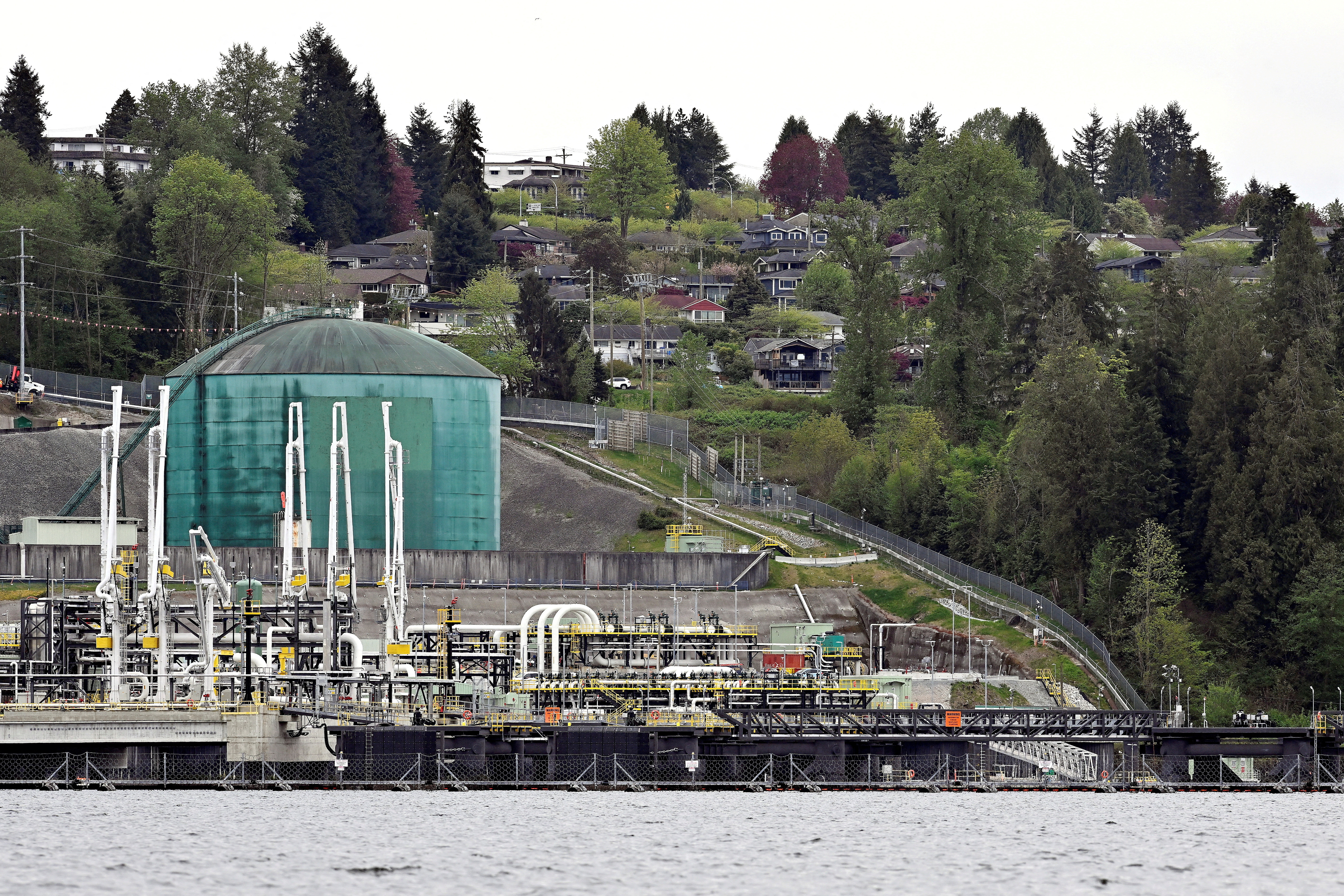 The Trans Mountain pipeline expansion project begins operation in Burnaby