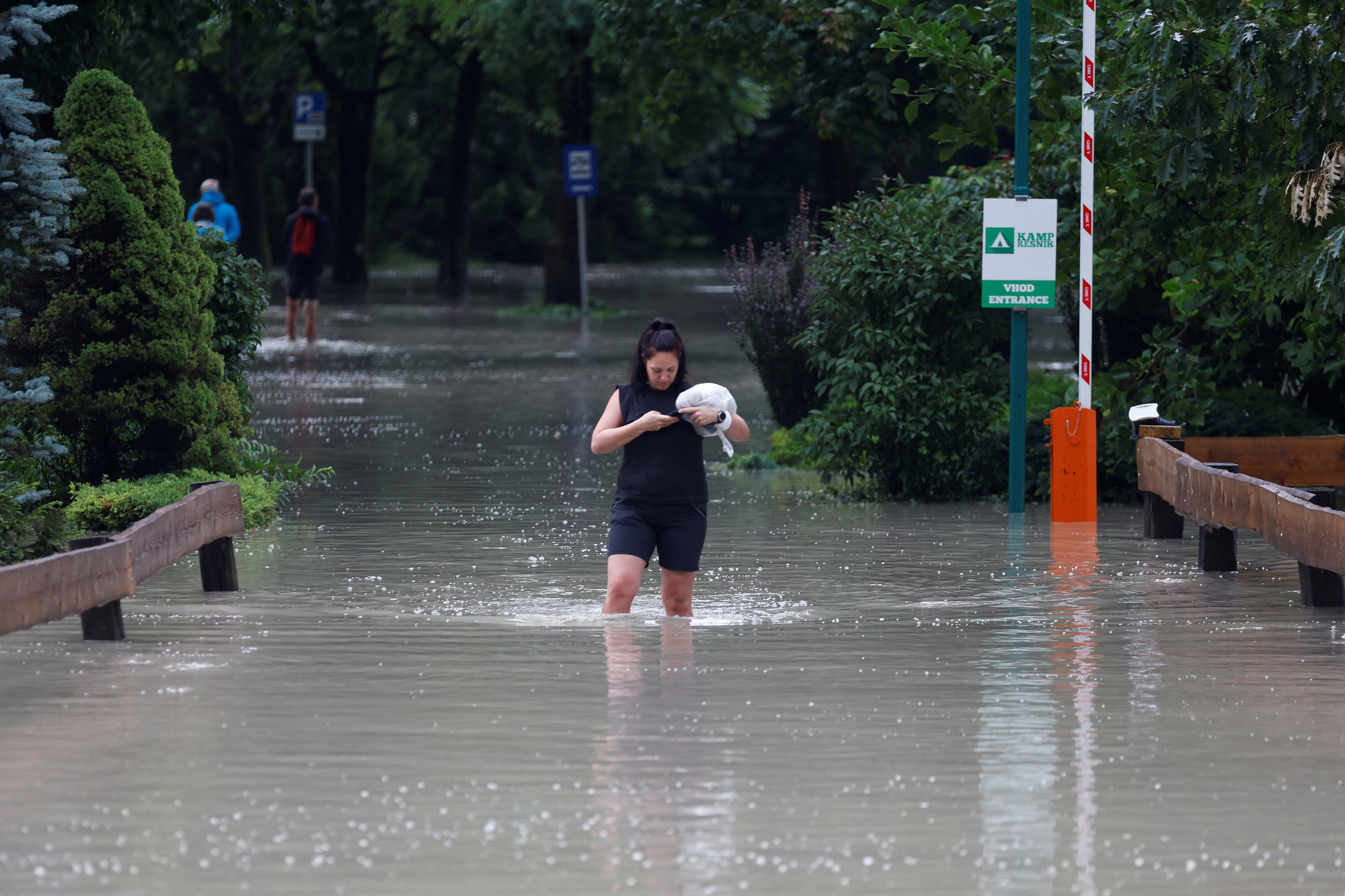 Flood in Kamnik, Slovenia