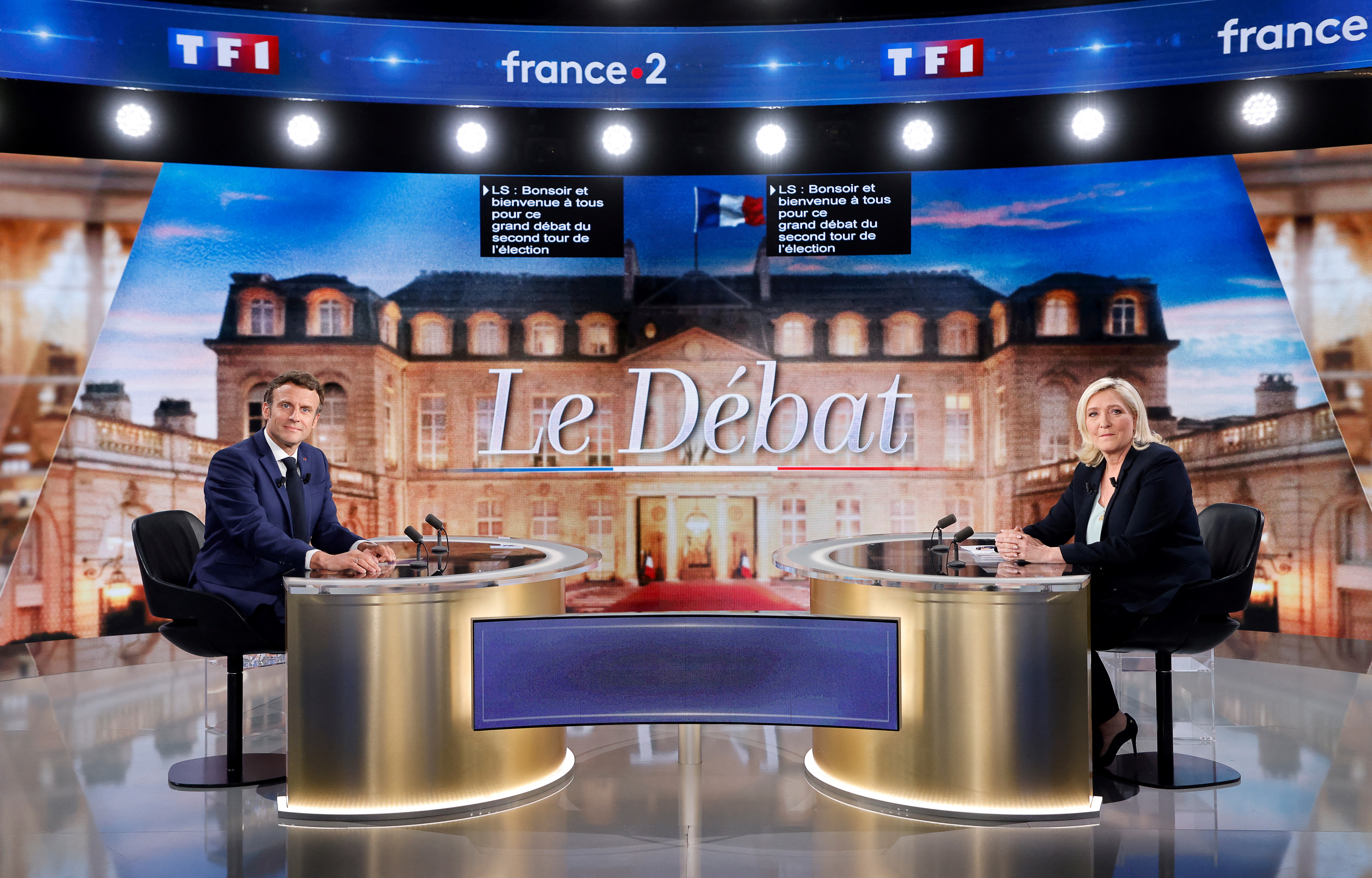 French presidential election debate in Paris