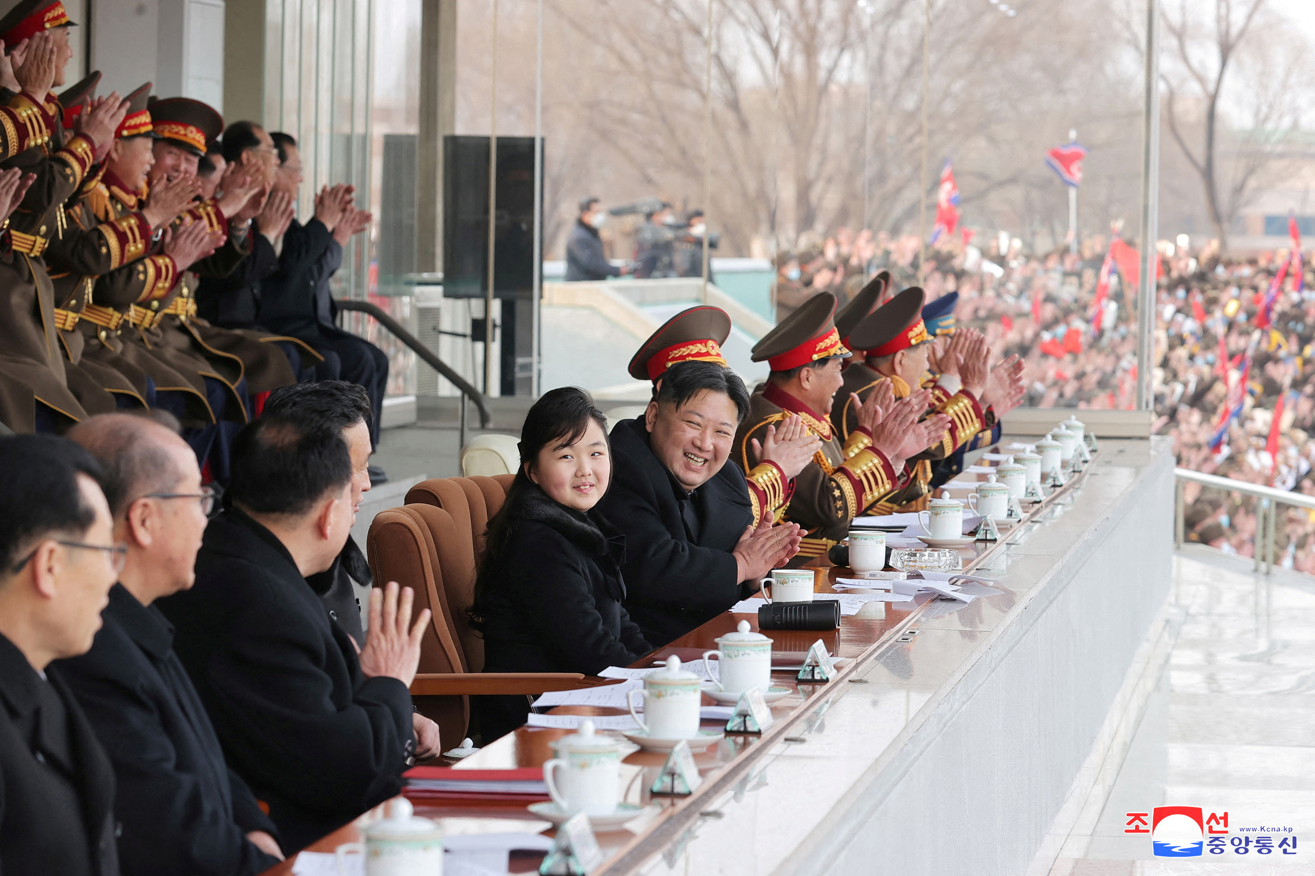 North Korean leader Kim Jong Un watches sport games in Pyongyang
