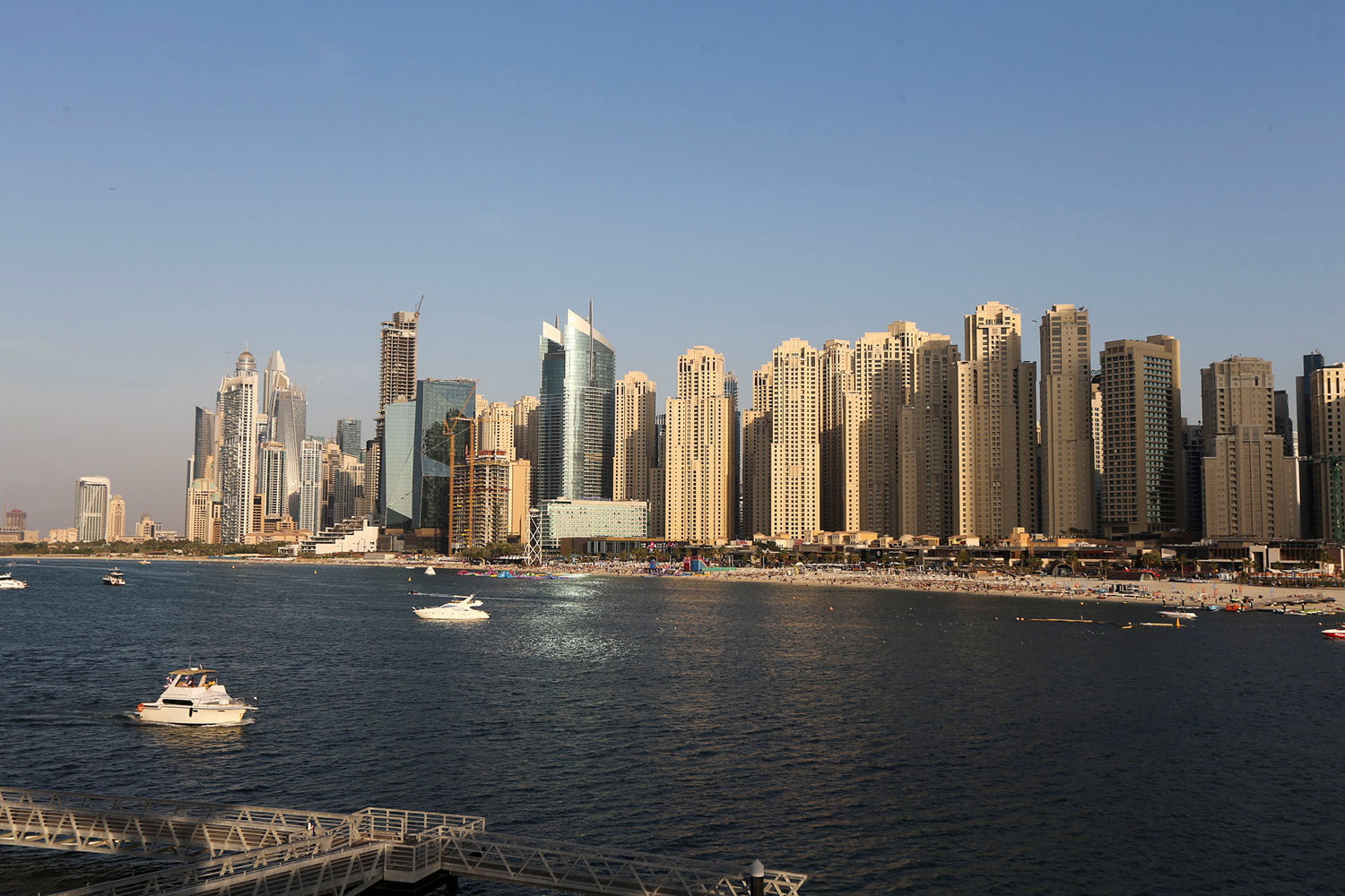 A general view of JBR from the Bluewaters Island in Dubai, United Arab Emirates, December 08, 2021. REUTERS/Satish Kumar