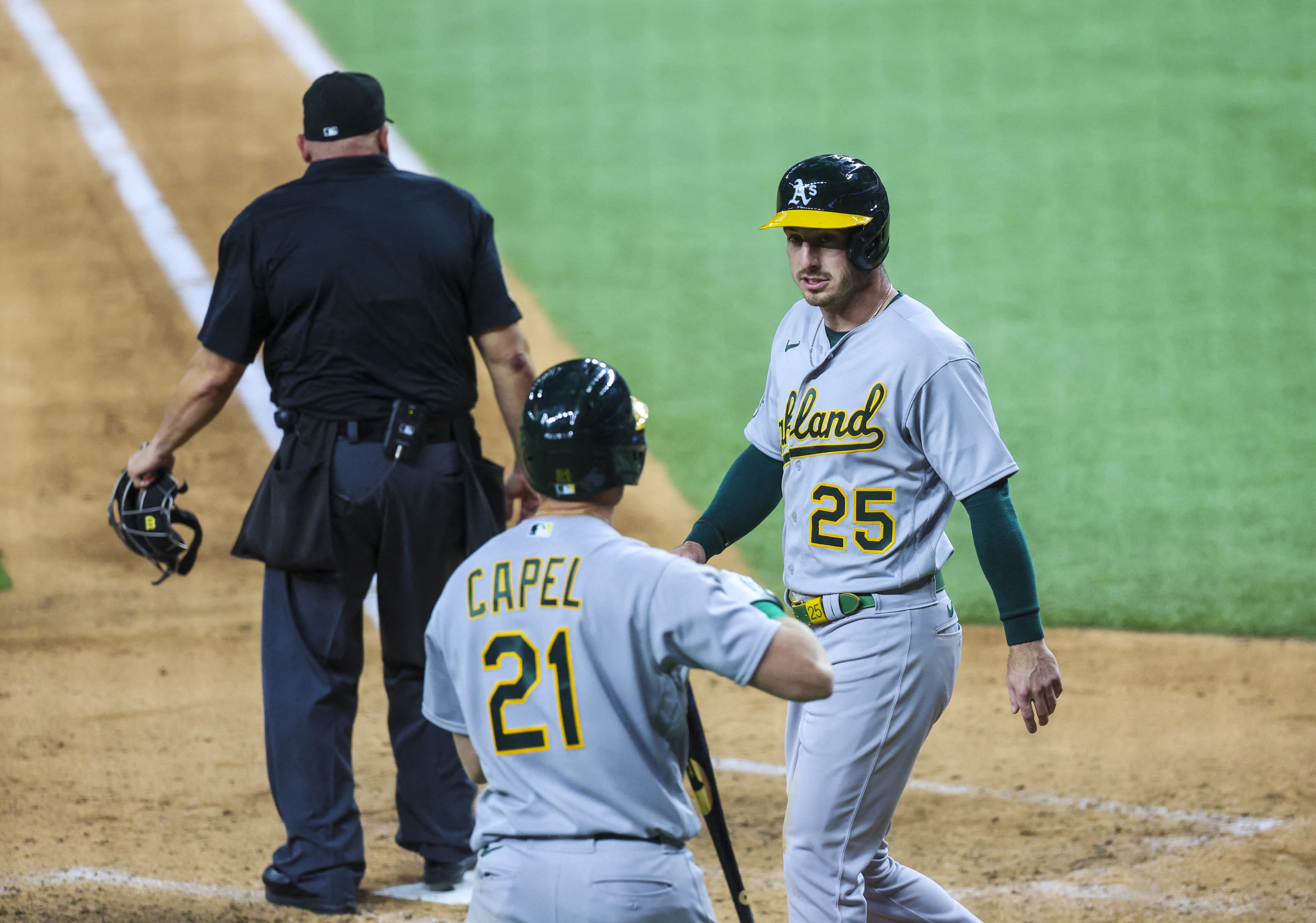 A's End 7-Game Skid on Diaz's Pinch-Hit HR in 9th Vs Rangers – NBC Bay Area