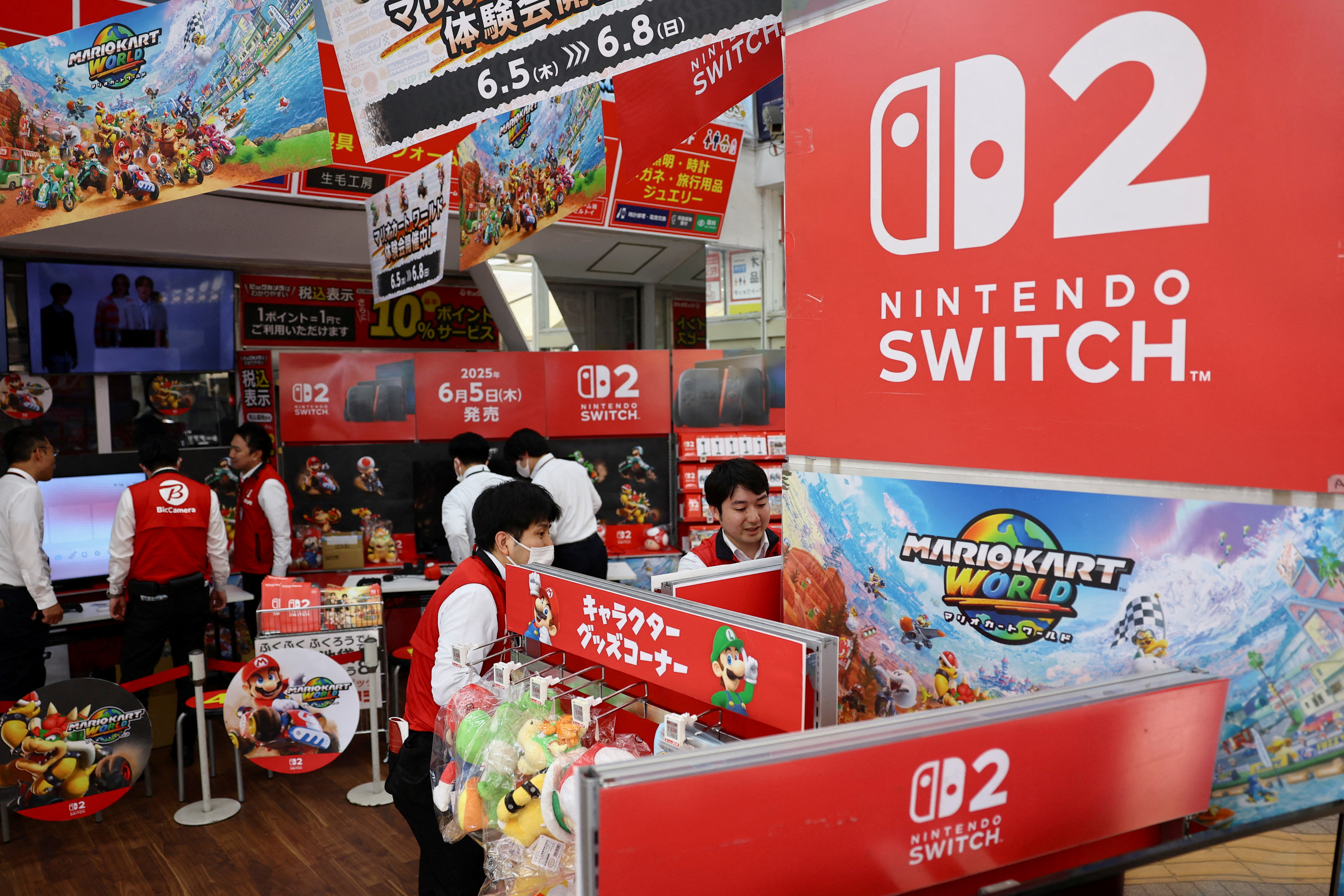 任天堂のスイッチ2、発売開始後4日間で世界販売台数350万台を突破