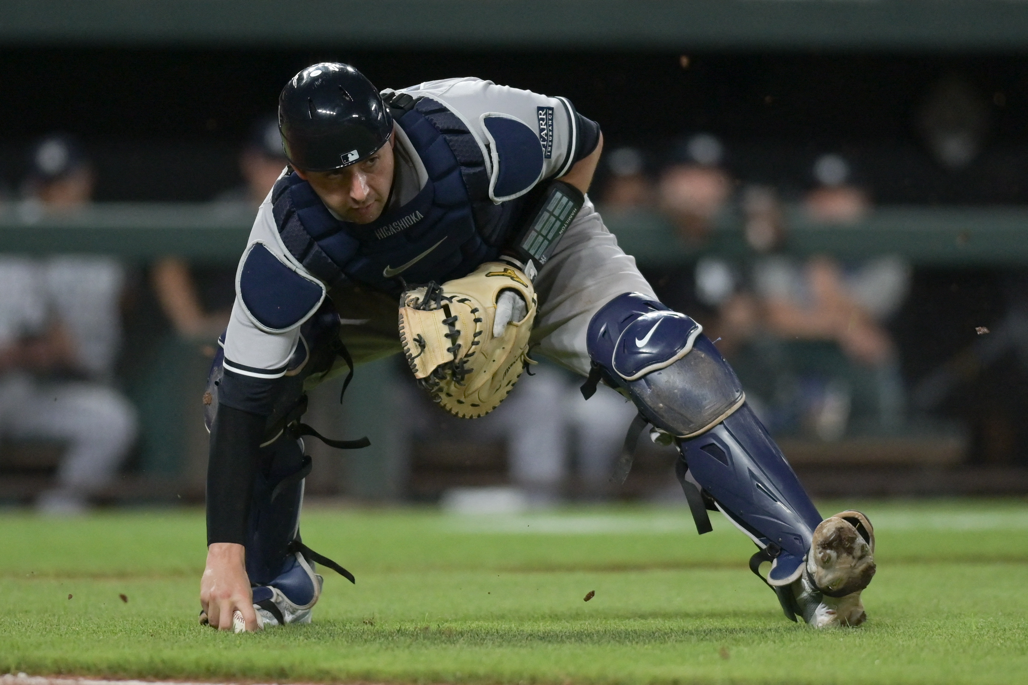 Dyersville, United States. 12th Aug, 2021. New York Yankees' Aaron Judge  (99) celebrates with Rougned Odor (12) after a three-run homer against the  Chicago White Sox during the third inning of the