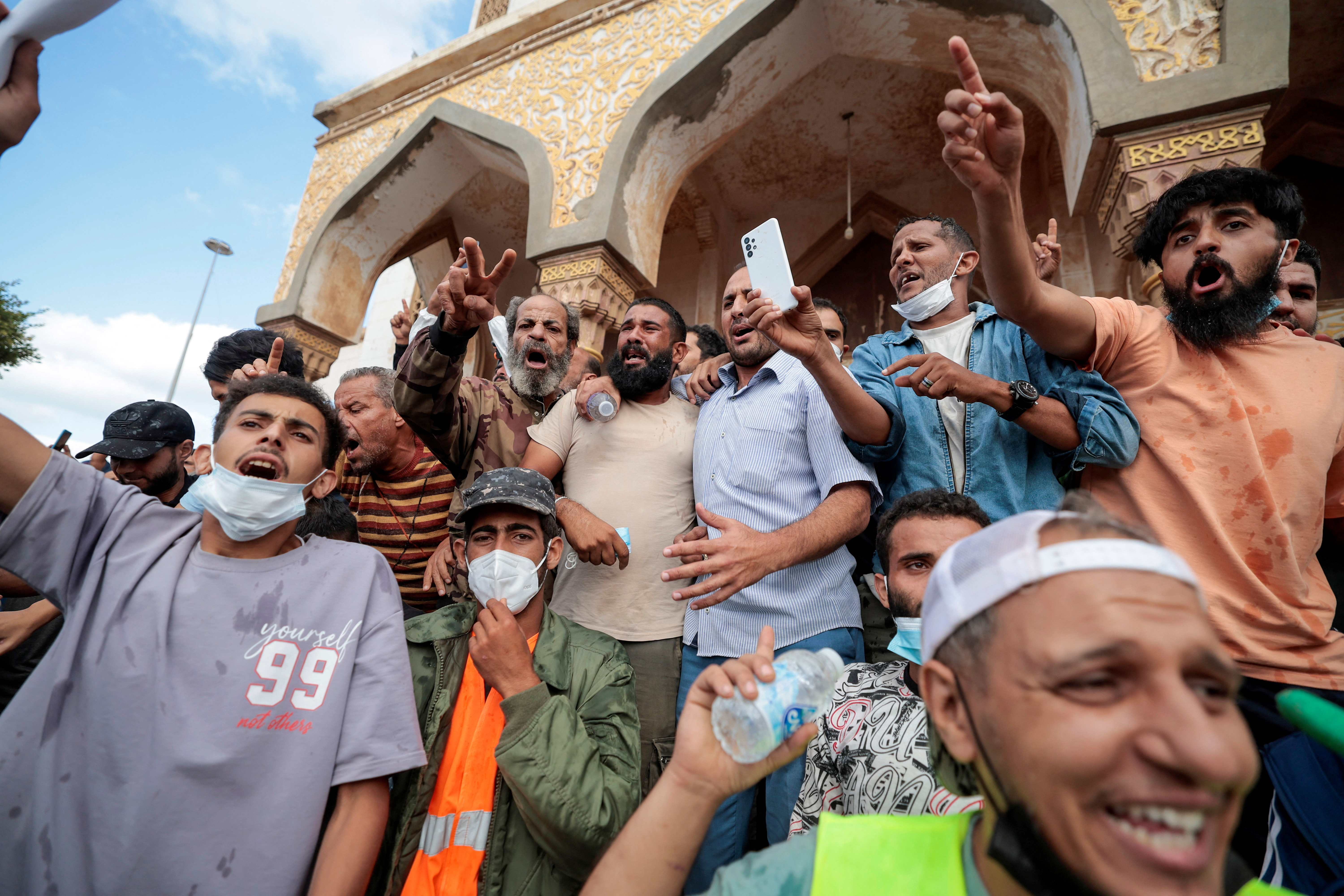 Libyans protest against authorities in flood-hit Derna | Reuters