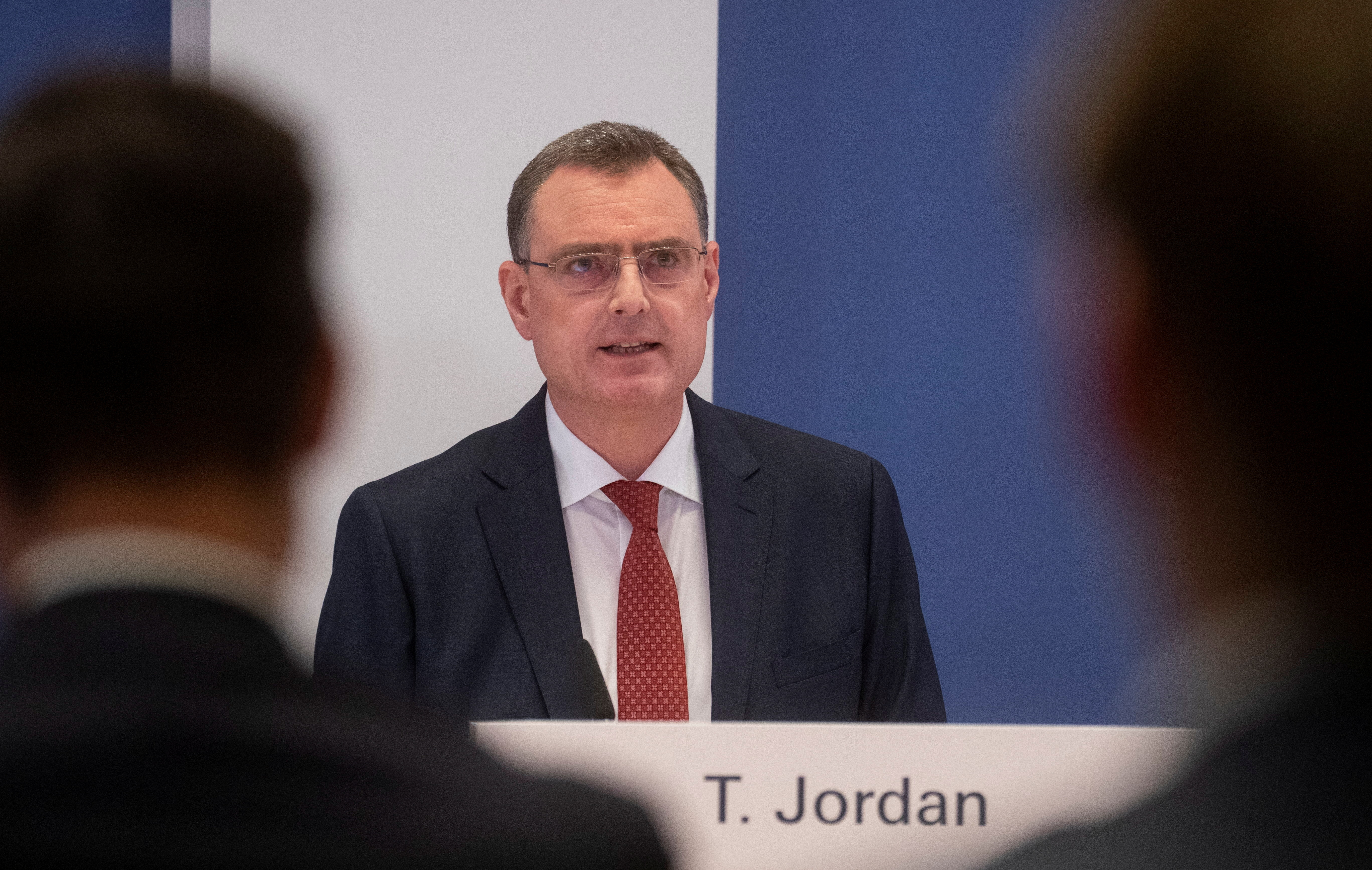 SNB Chairman Jordan addresses a news conference in Zurich