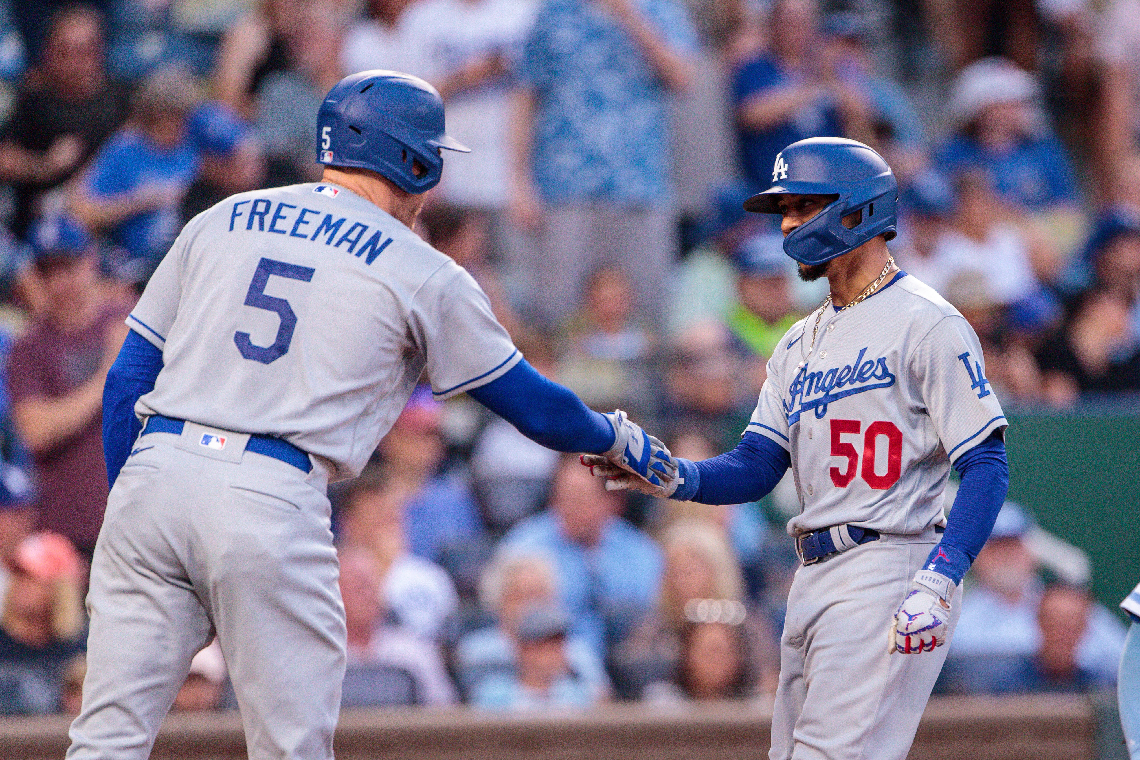 Mookie Betts homers twice, goes 4 for 4 with 4 RBIs and leads Dodgers to  9-3 win over Royals