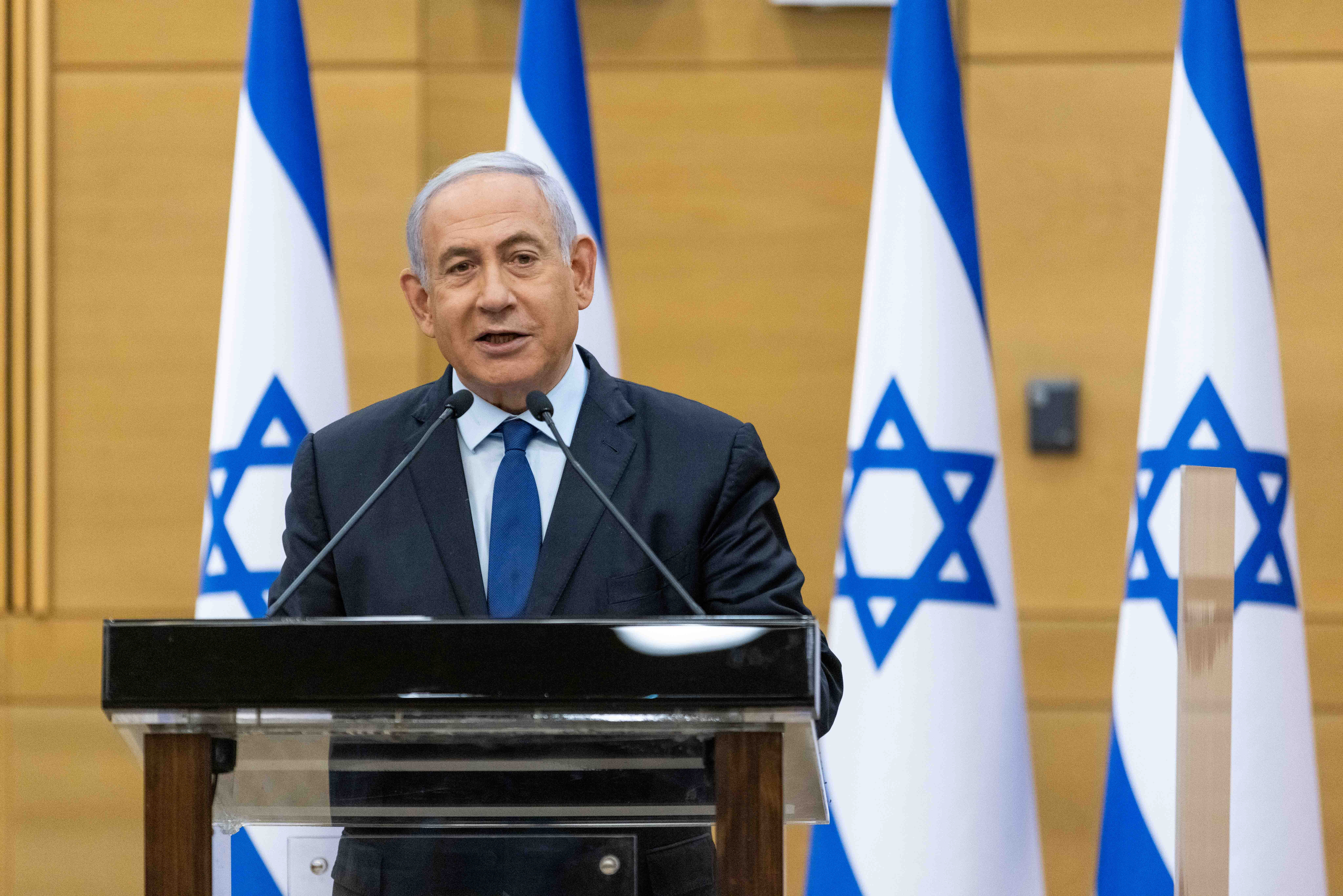 Israeli Prime Minister Benjamin Netanyahu political statement