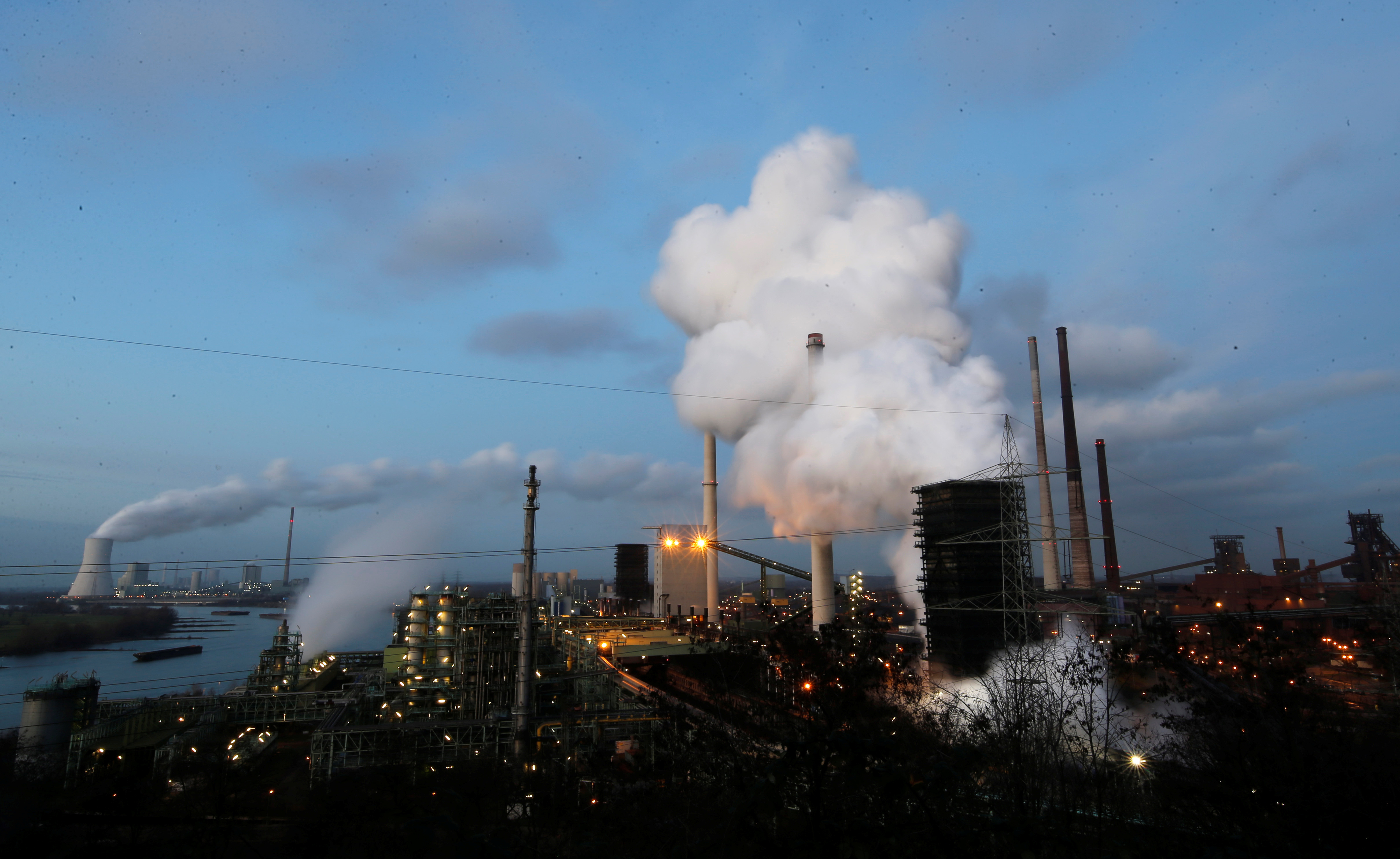 ThyssenKrupp AG steel plant in Duisburg