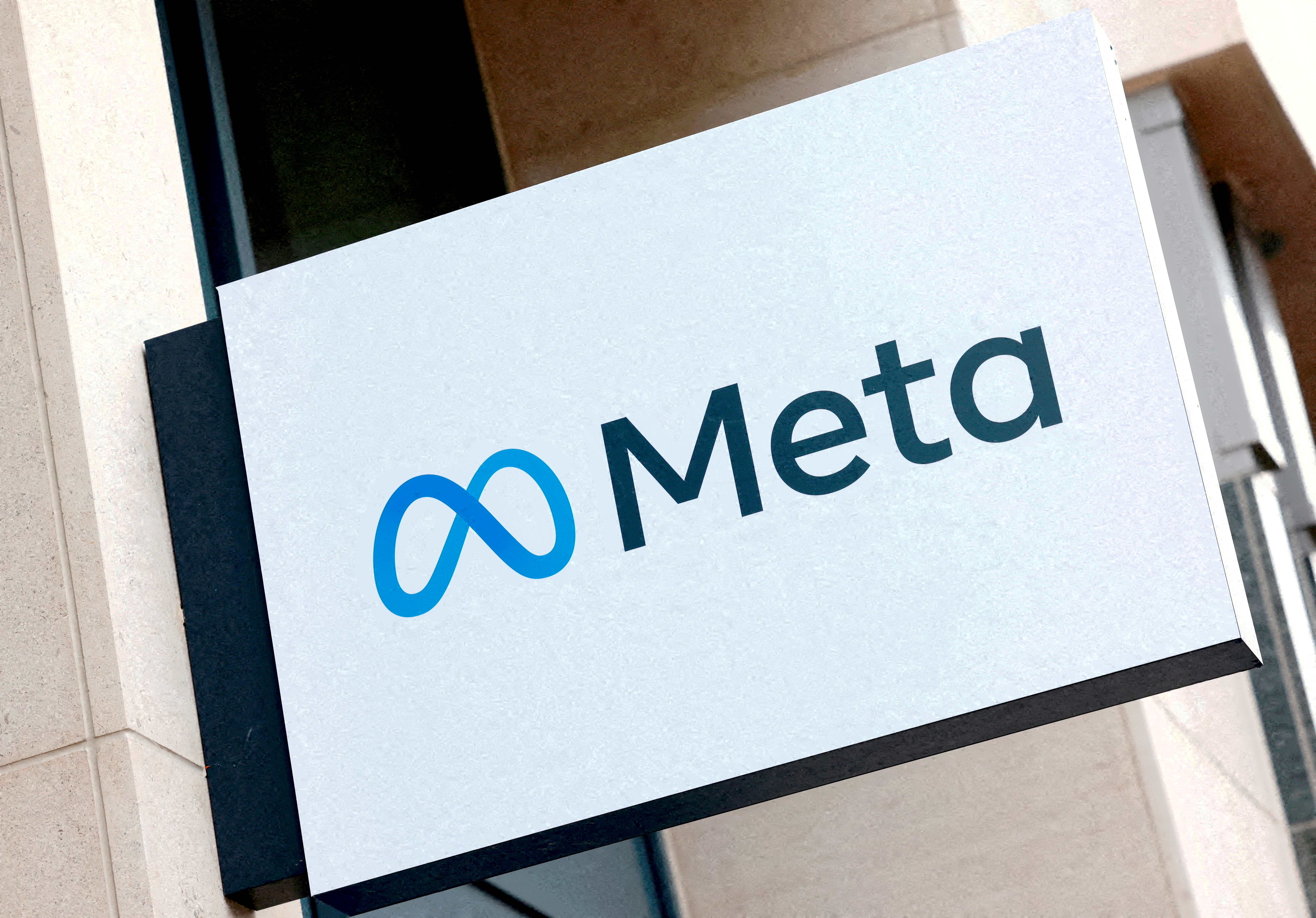 The logo of Meta Platforms' business group